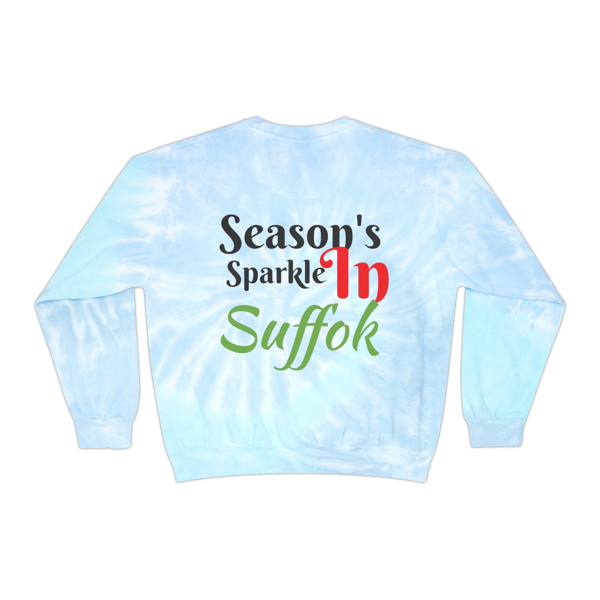 Printify Sweatshirt Lagoon / S Suffolk-Vibrant Unisex Tie-Dye Sweatshirt: Embrace Comfort in Style for All Genders