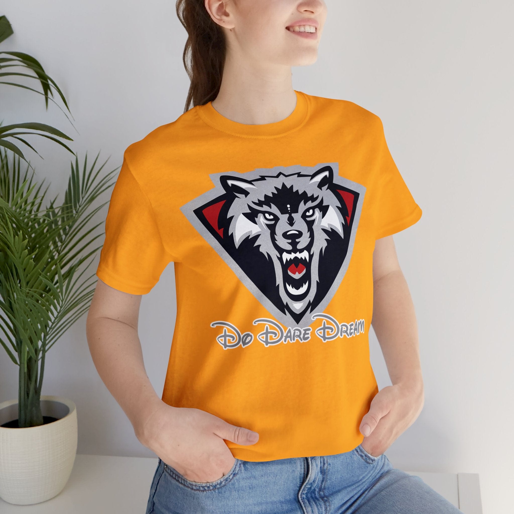 Printify T-Shirt Courage Wears a Tee: Be Bold, Be Fierce with Do Dare Dream's Motivational Collection