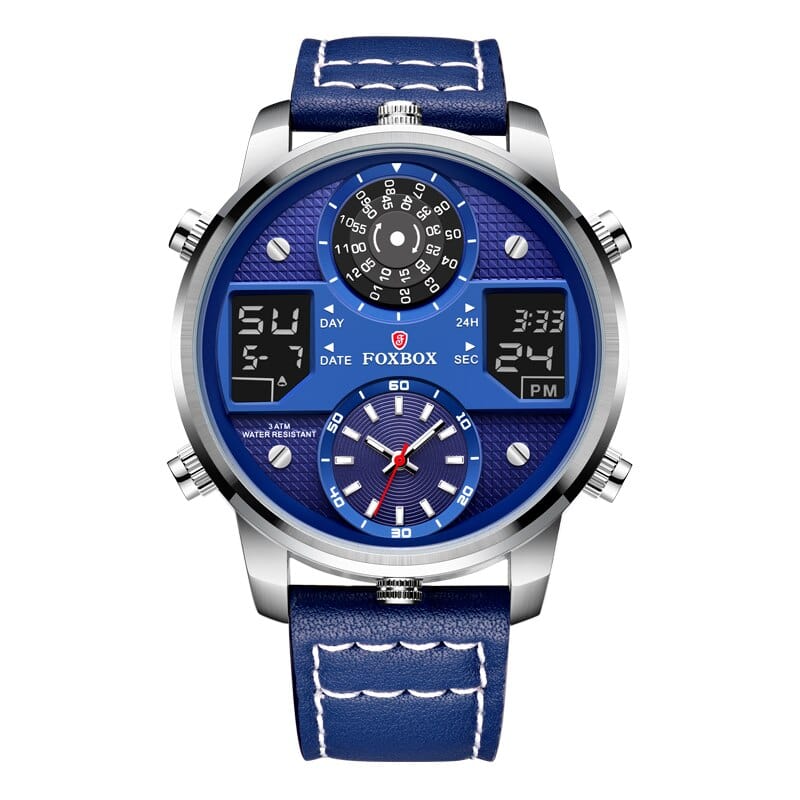 Sophie Store LIGE Luxury Watch For Men FOXBOX Man Watches Fashion Quartz Wristwatch Leather Waterproof Mens Watches Luminous Male Clock+Box