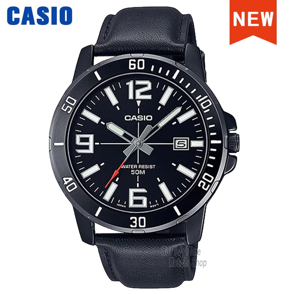 Sophie Store MTP-VD01BL-1B Casio watch wrist watch men top brand luxury set quartz watche 50m Waterproof men watch Sport military Watch relogio masculino