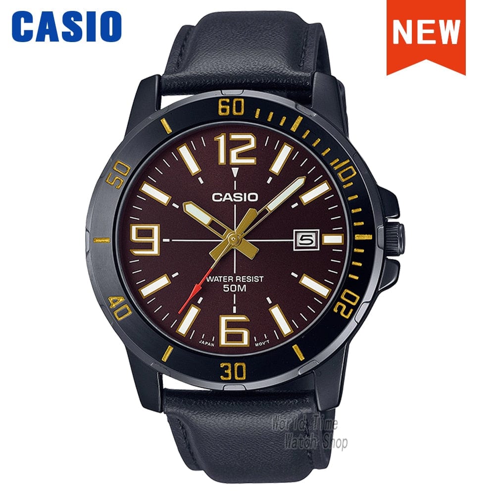 Sophie Store MTP-VD01BL-5B Casio watch wrist watch men top brand luxury set quartz watche 50m Waterproof men watch Sport military Watch relogio masculino