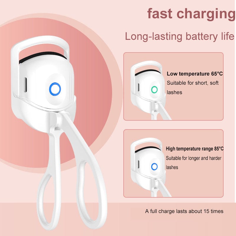The Sophie Store womens Eyelash Curler Portable Electric Heated Comb Eye Lash Long Lasting Eyelashes Curls Thermal Eyelash Curler Makeup Tools Heated Eyelash Curlers,Rechargeable Electric Eyelash Curler,Handheld Eyelash Heat