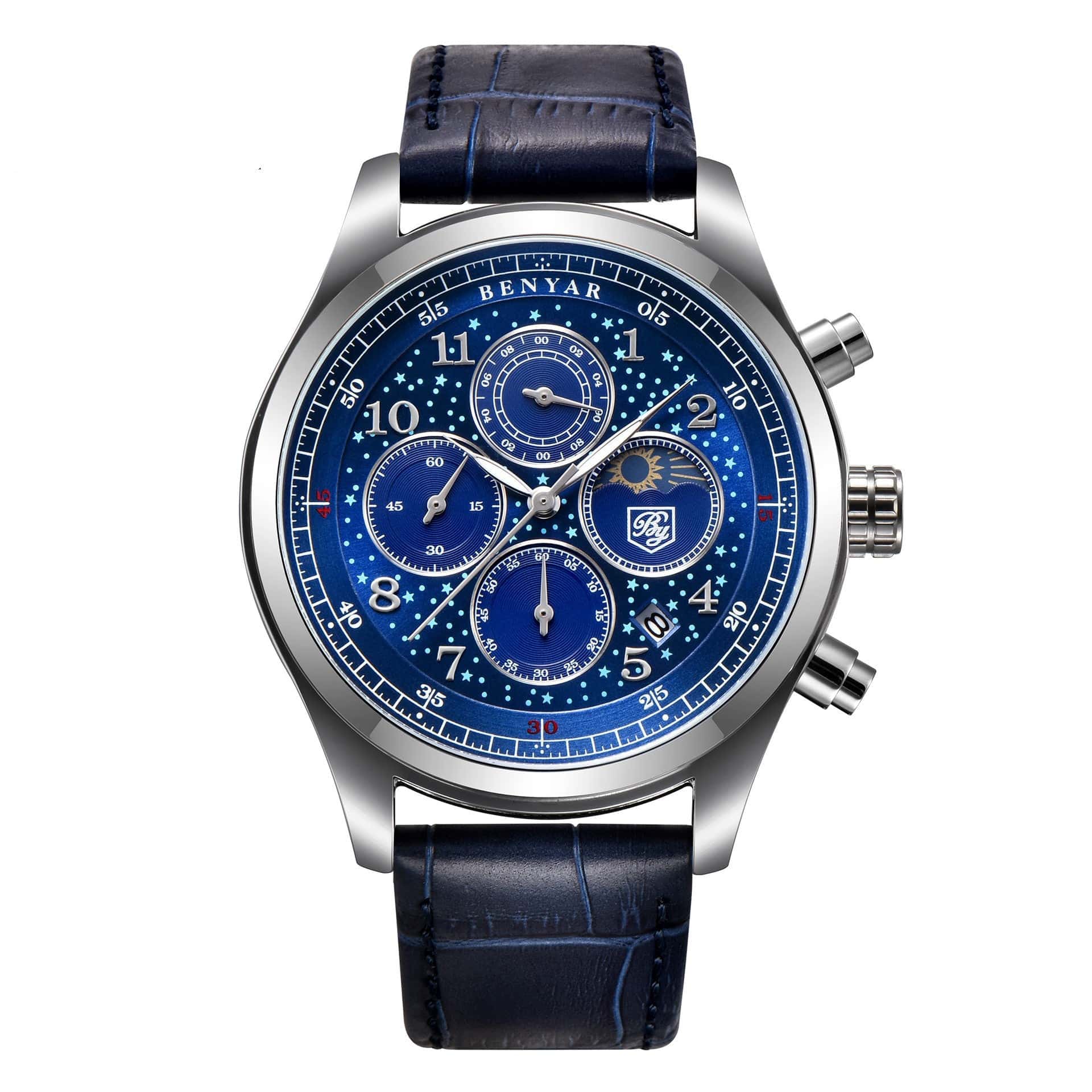 tradecastle mens Belt blue Belt men's watch watches men's quartz watches