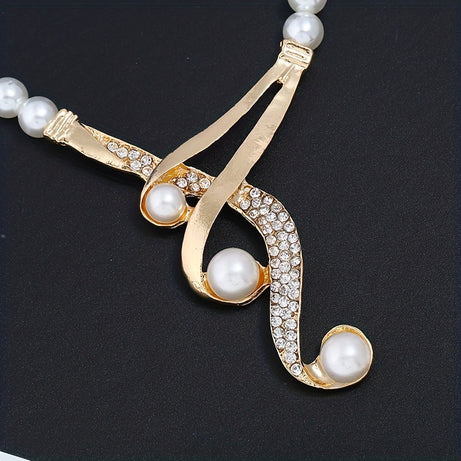 Women's Freshwater Pearl Earrings & Necklaces Jewelry Set For Wife Sister Friends