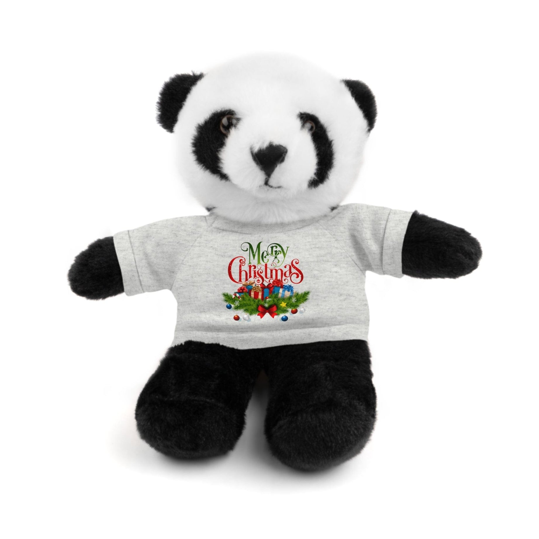 Printify Accessories Cuddly Christmas Companions: Stuffed Animals Adorned in Festive Tee Designs for Holiday Cheer!