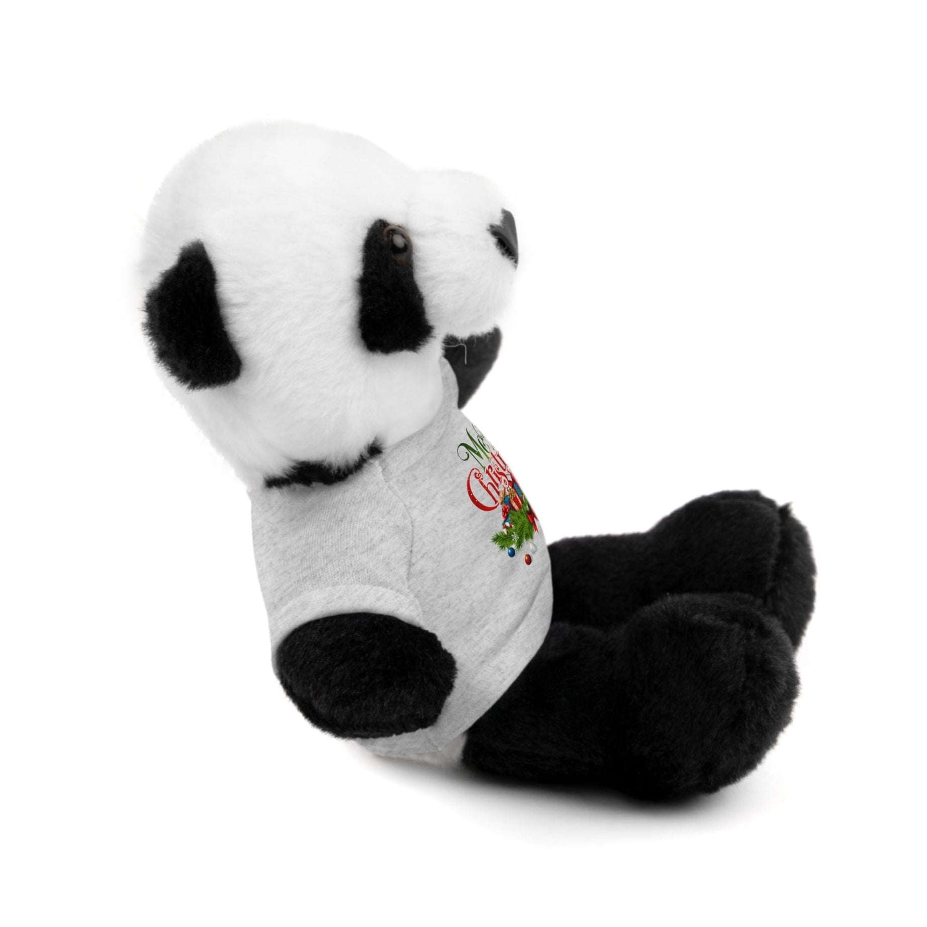 Printify Accessories Cuddly Christmas Companions: Stuffed Animals Adorned in Festive Tee Designs for Holiday Cheer!