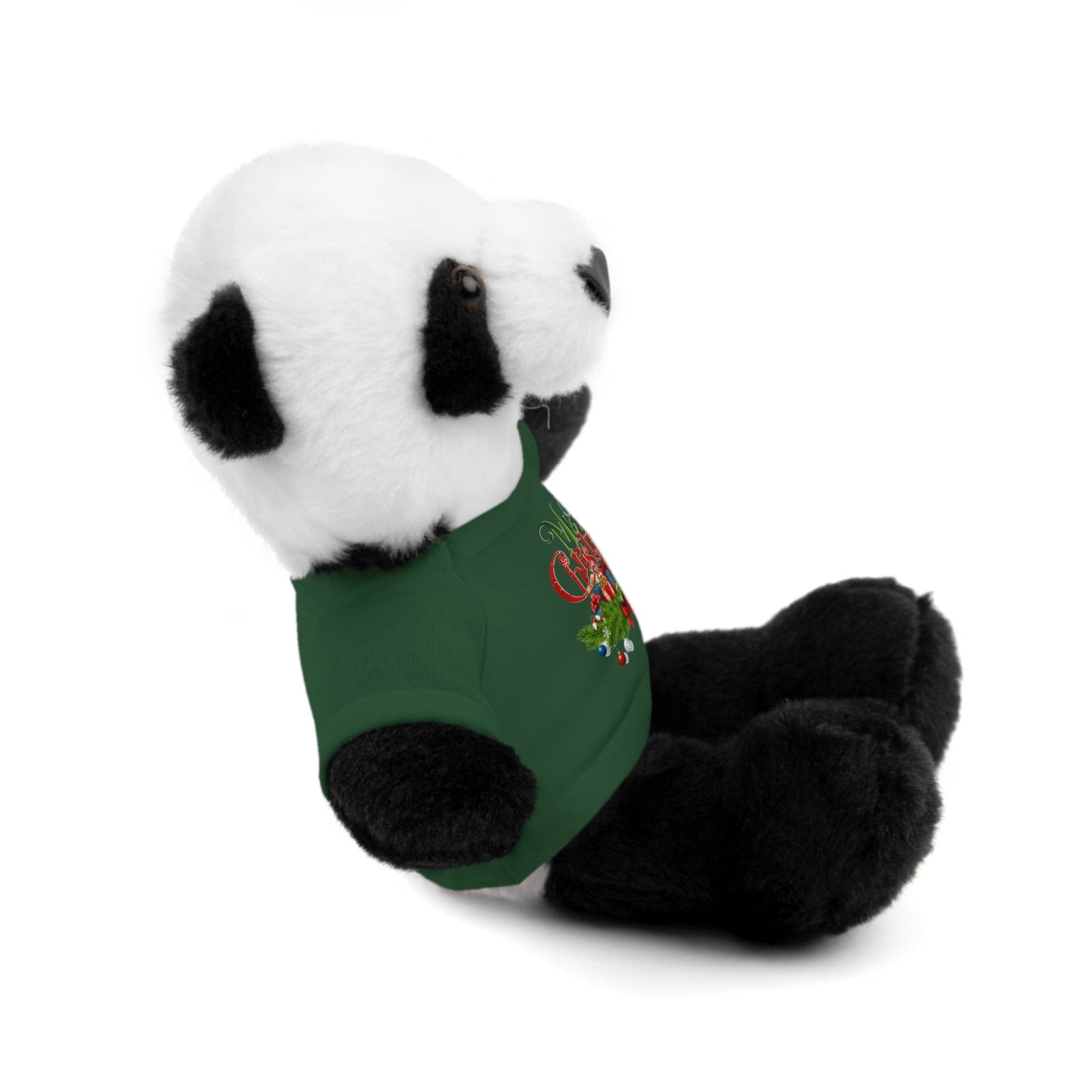 Printify Accessories Cuddly Christmas Companions: Stuffed Animals Adorned in Festive Tee Designs for Holiday Cheer!