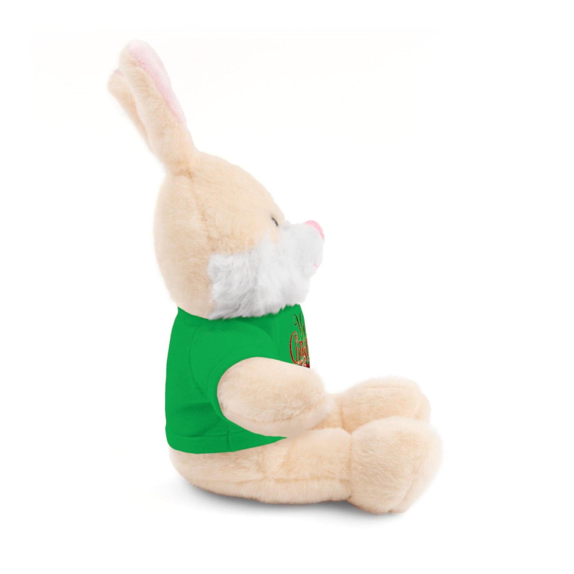 Printify Accessories Cuddly Christmas Companions: Stuffed Animals Adorned in Festive Tee Designs for Holiday Cheer!