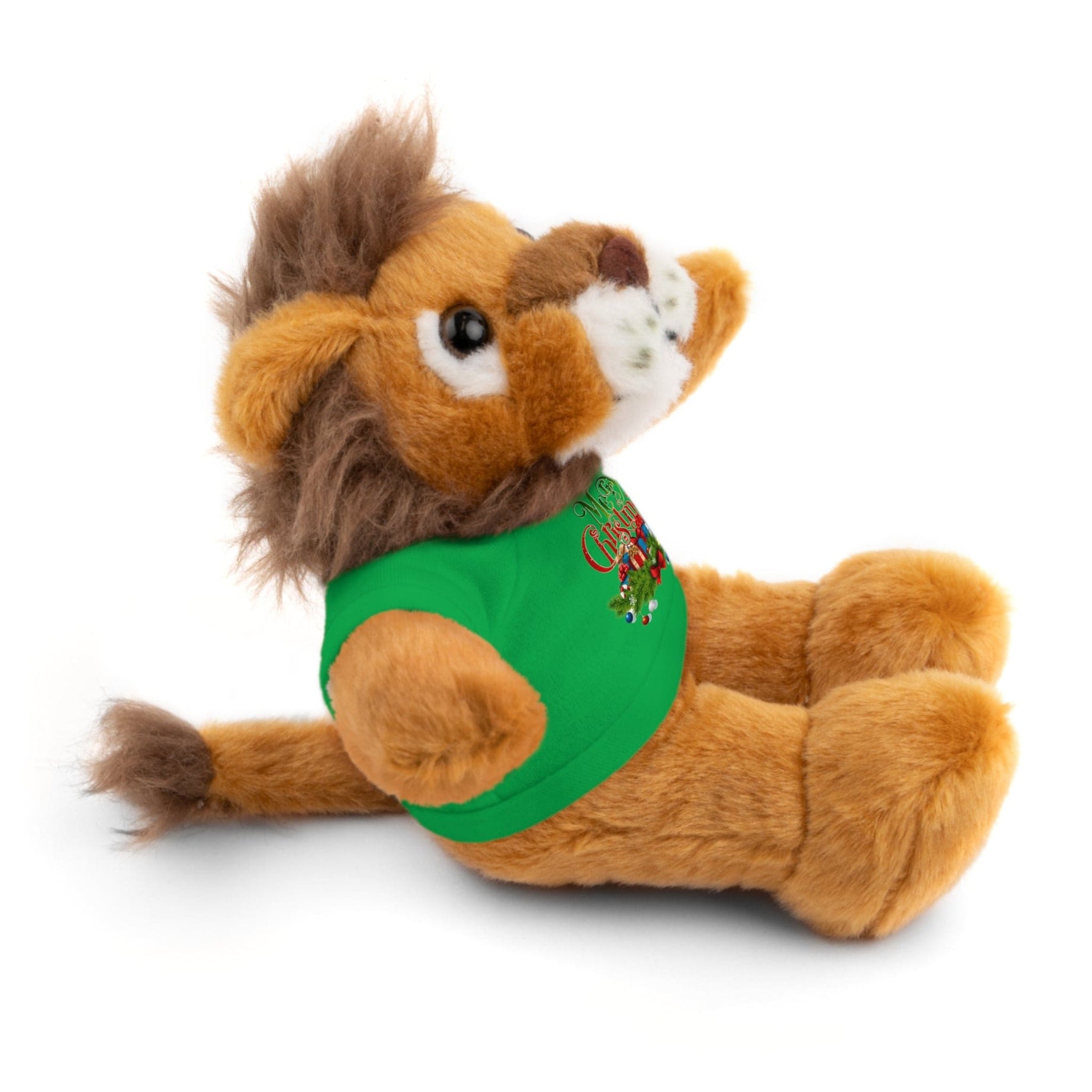 Printify Accessories Cuddly Christmas Companions: Stuffed Animals Adorned in Festive Tee Designs for Holiday Cheer!