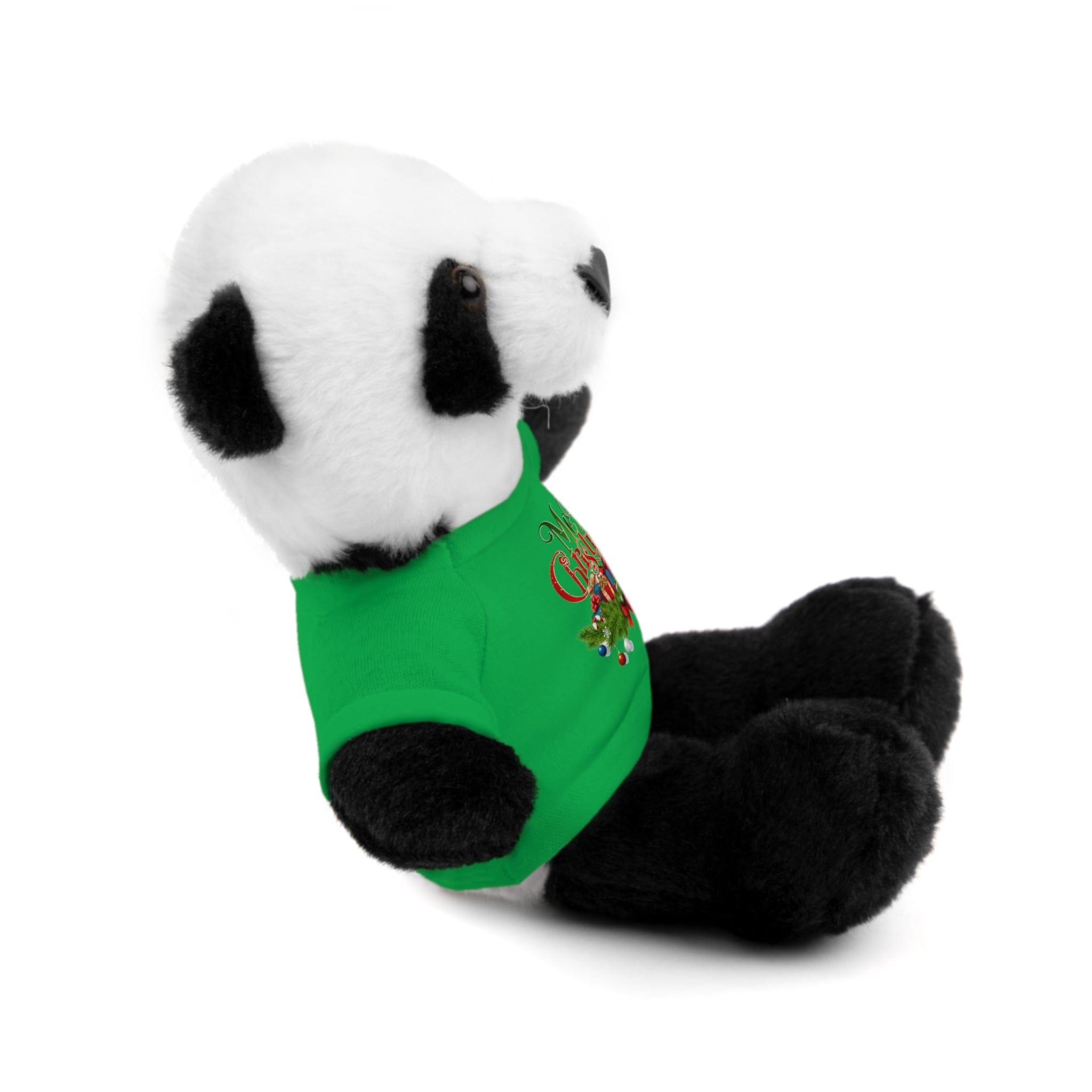 Printify Accessories Cuddly Christmas Companions: Stuffed Animals Adorned in Festive Tee Designs for Holiday Cheer!