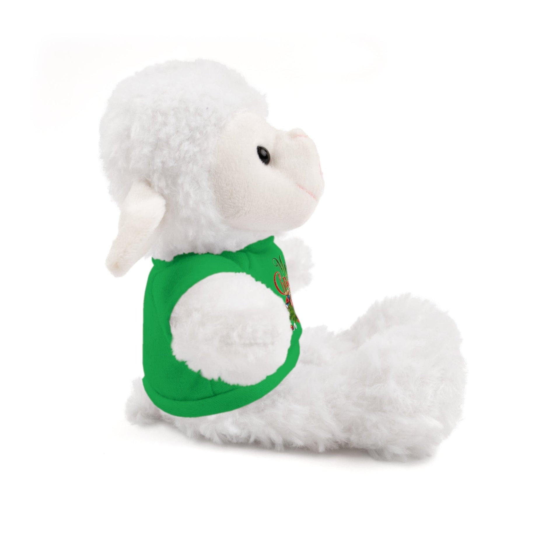 Printify Accessories Cuddly Christmas Companions: Stuffed Animals Adorned in Festive Tee Designs for Holiday Cheer!