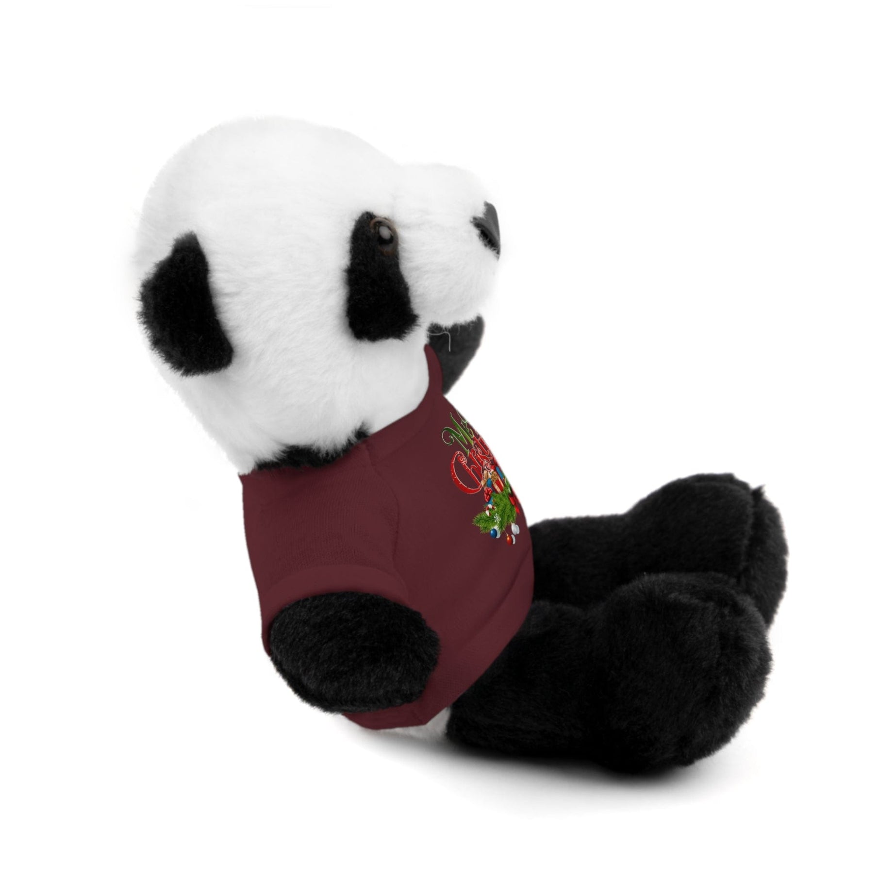 Printify Accessories Cuddly Christmas Companions: Stuffed Animals Adorned in Festive Tee Designs for Holiday Cheer!