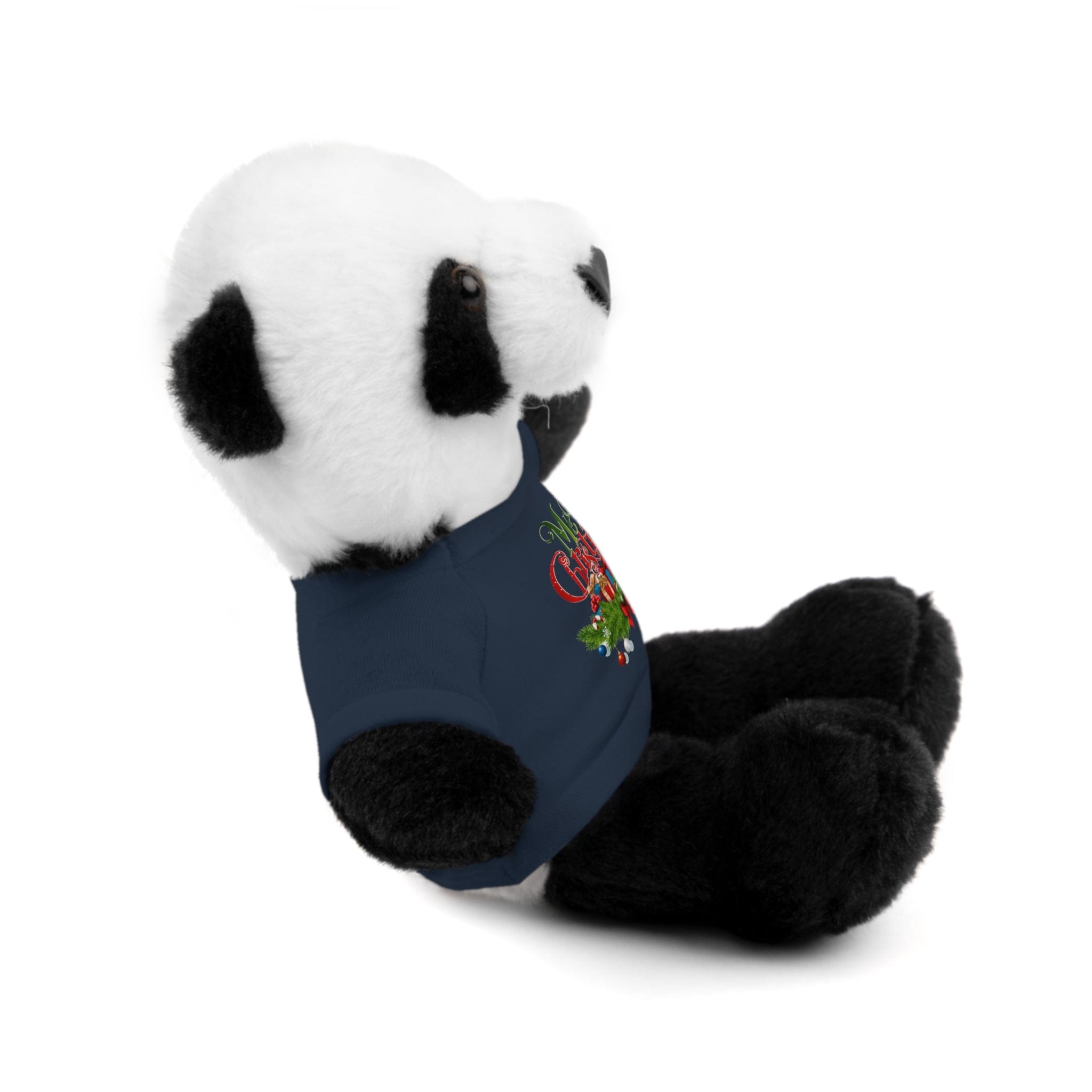Printify Accessories Cuddly Christmas Companions: Stuffed Animals Adorned in Festive Tee Designs for Holiday Cheer!