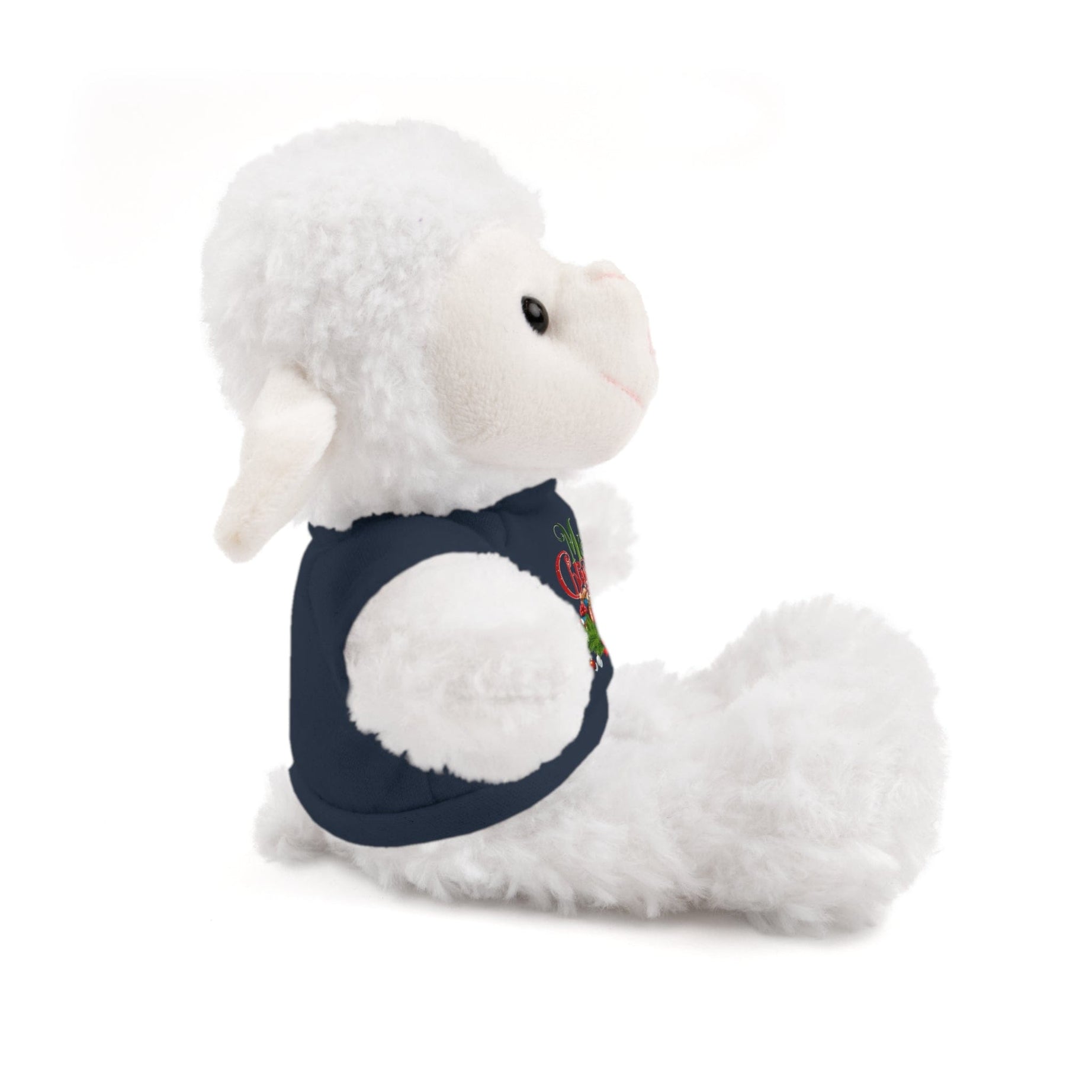 Printify Accessories Cuddly Christmas Companions: Stuffed Animals Adorned in Festive Tee Designs for Holiday Cheer!