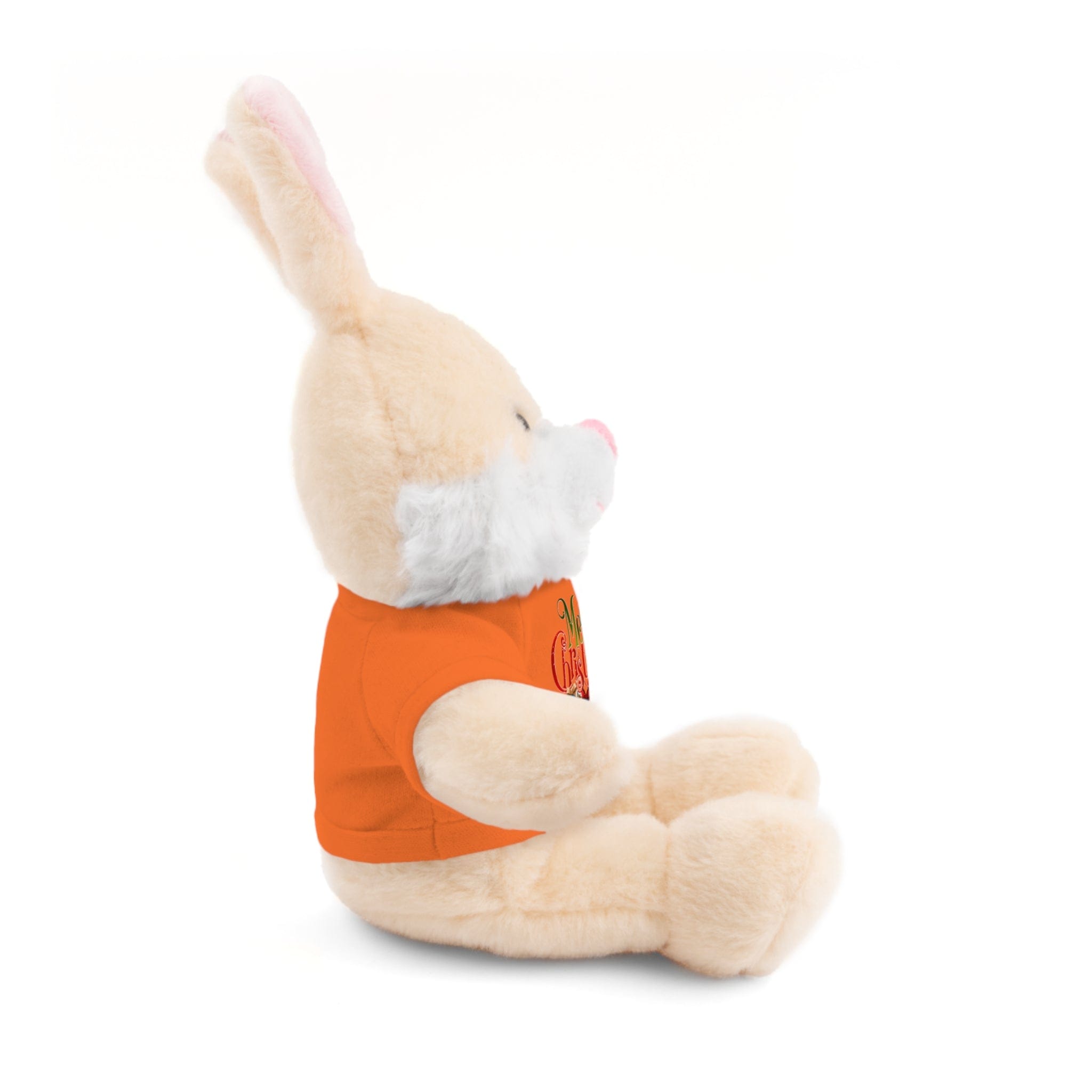 Printify Accessories Cuddly Christmas Companions: Stuffed Animals Adorned in Festive Tee Designs for Holiday Cheer!
