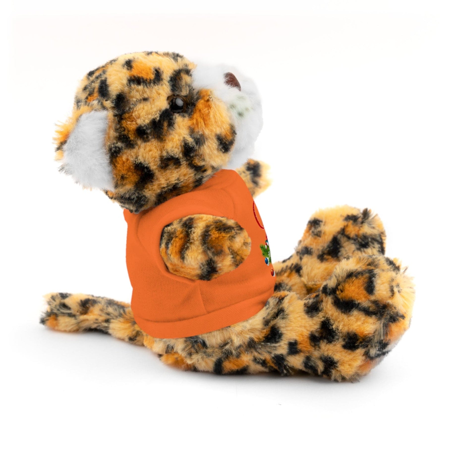 Printify Accessories Cuddly Christmas Companions: Stuffed Animals Adorned in Festive Tee Designs for Holiday Cheer!