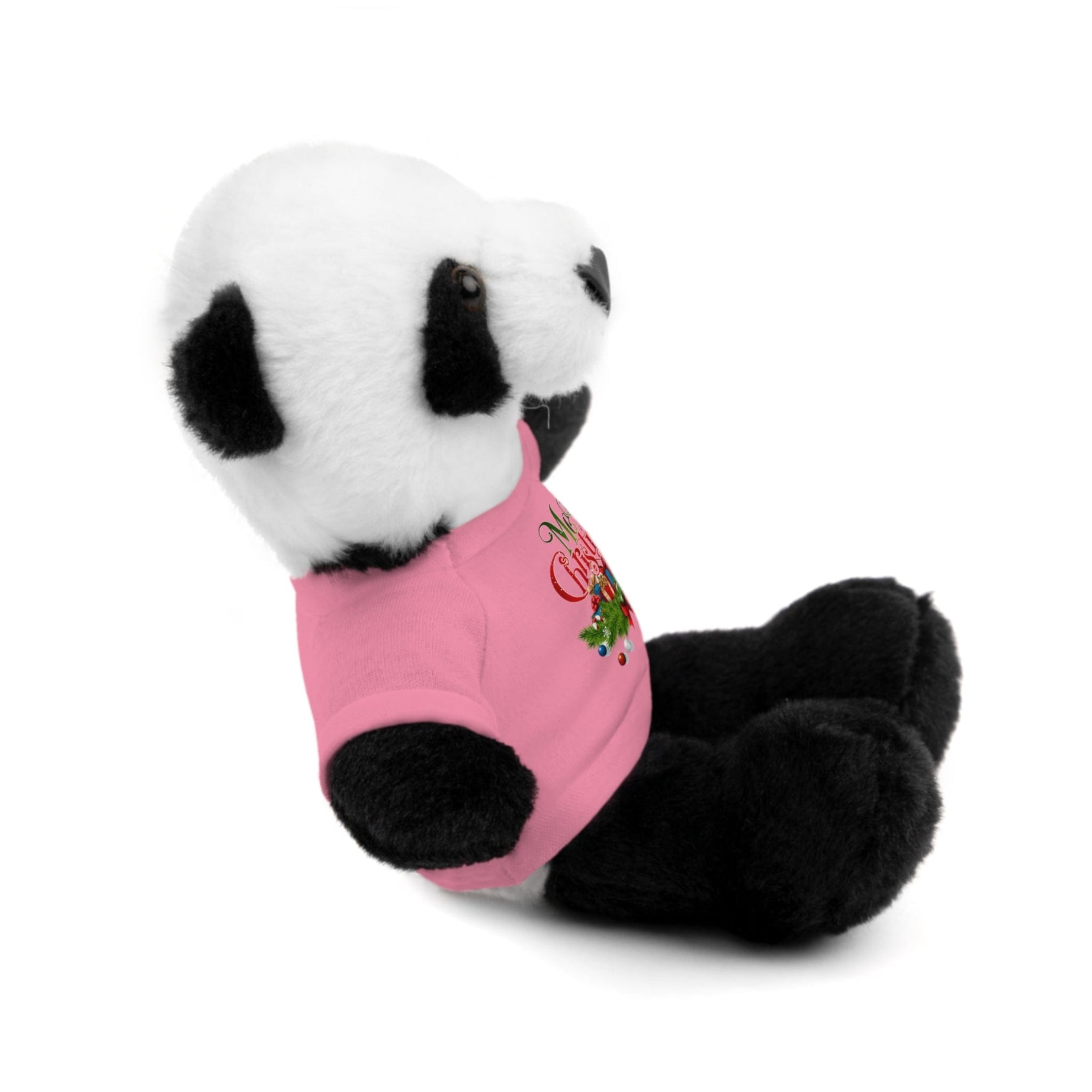 Printify Accessories Cuddly Christmas Companions: Stuffed Animals Adorned in Festive Tee Designs for Holiday Cheer!