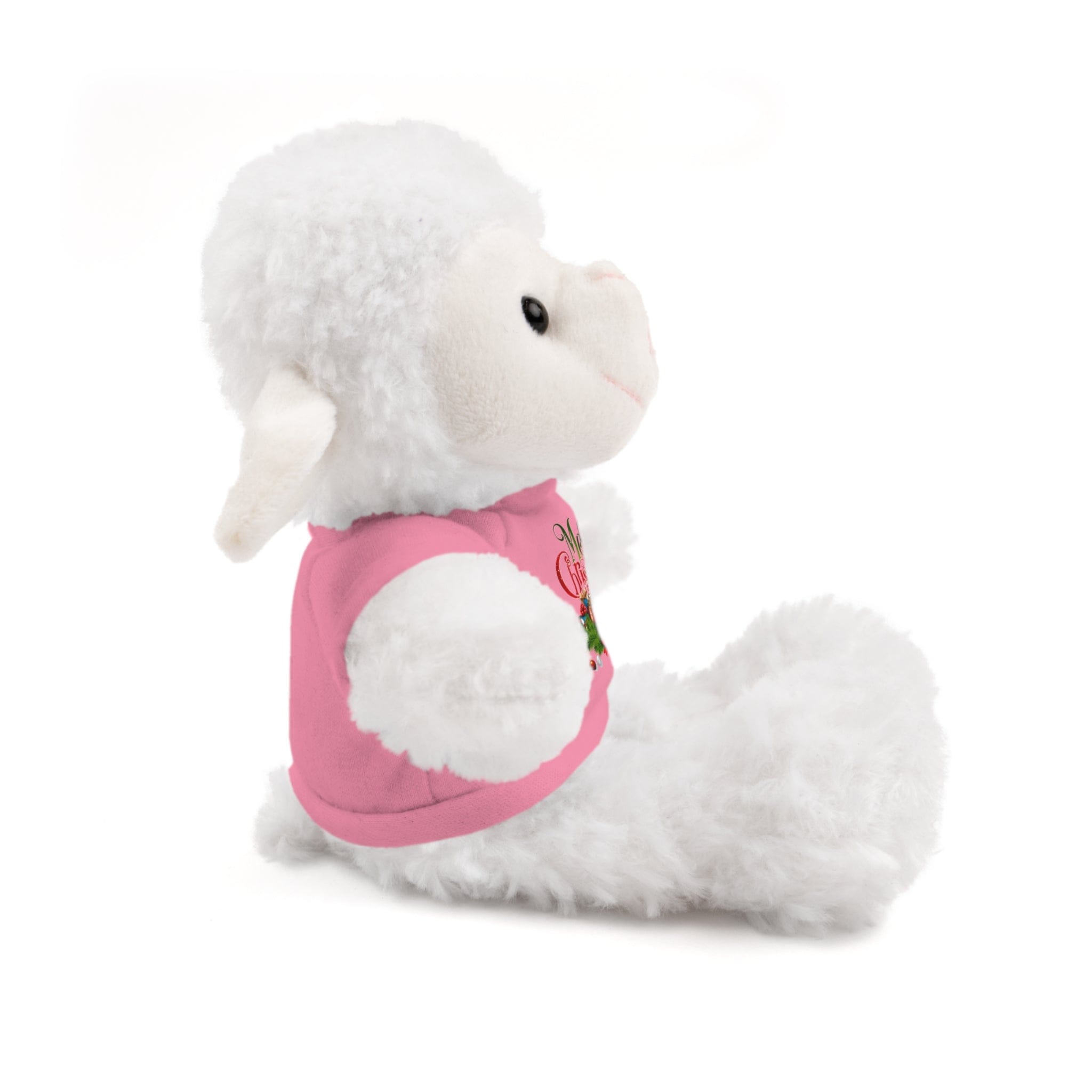 Printify Accessories Cuddly Christmas Companions: Stuffed Animals Adorned in Festive Tee Designs for Holiday Cheer!