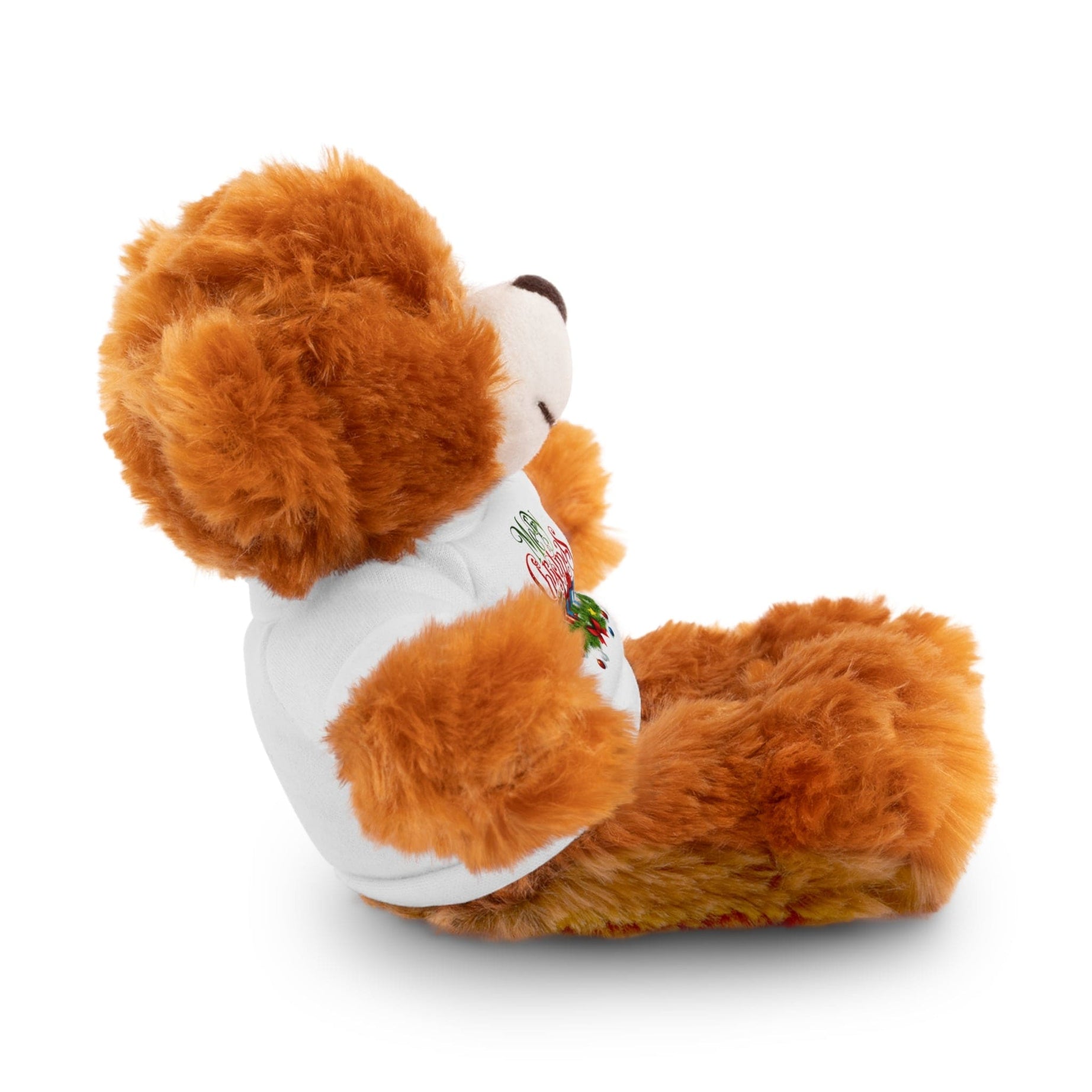Printify Accessories Cuddly Christmas Companions: Stuffed Animals Adorned in Festive Tee Designs for Holiday Cheer!