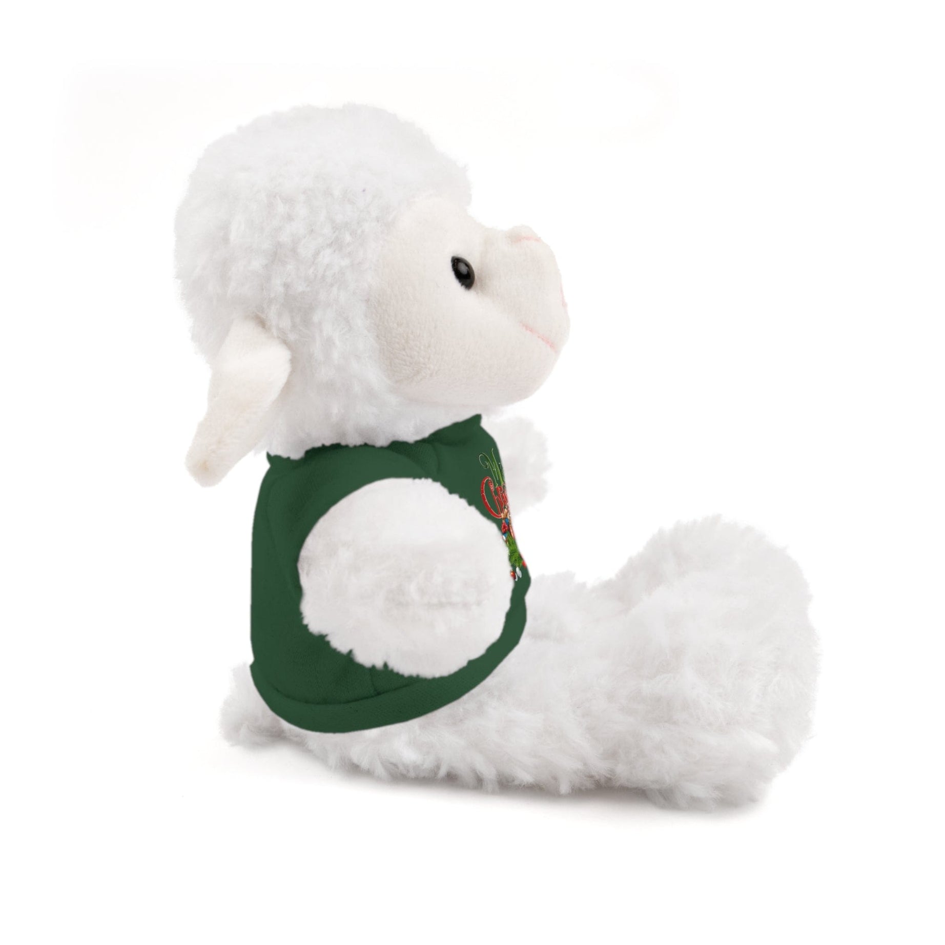 Printify Accessories Cuddly Christmas Companions: Stuffed Animals Adorned in Festive Tee Designs for Holiday Cheer!