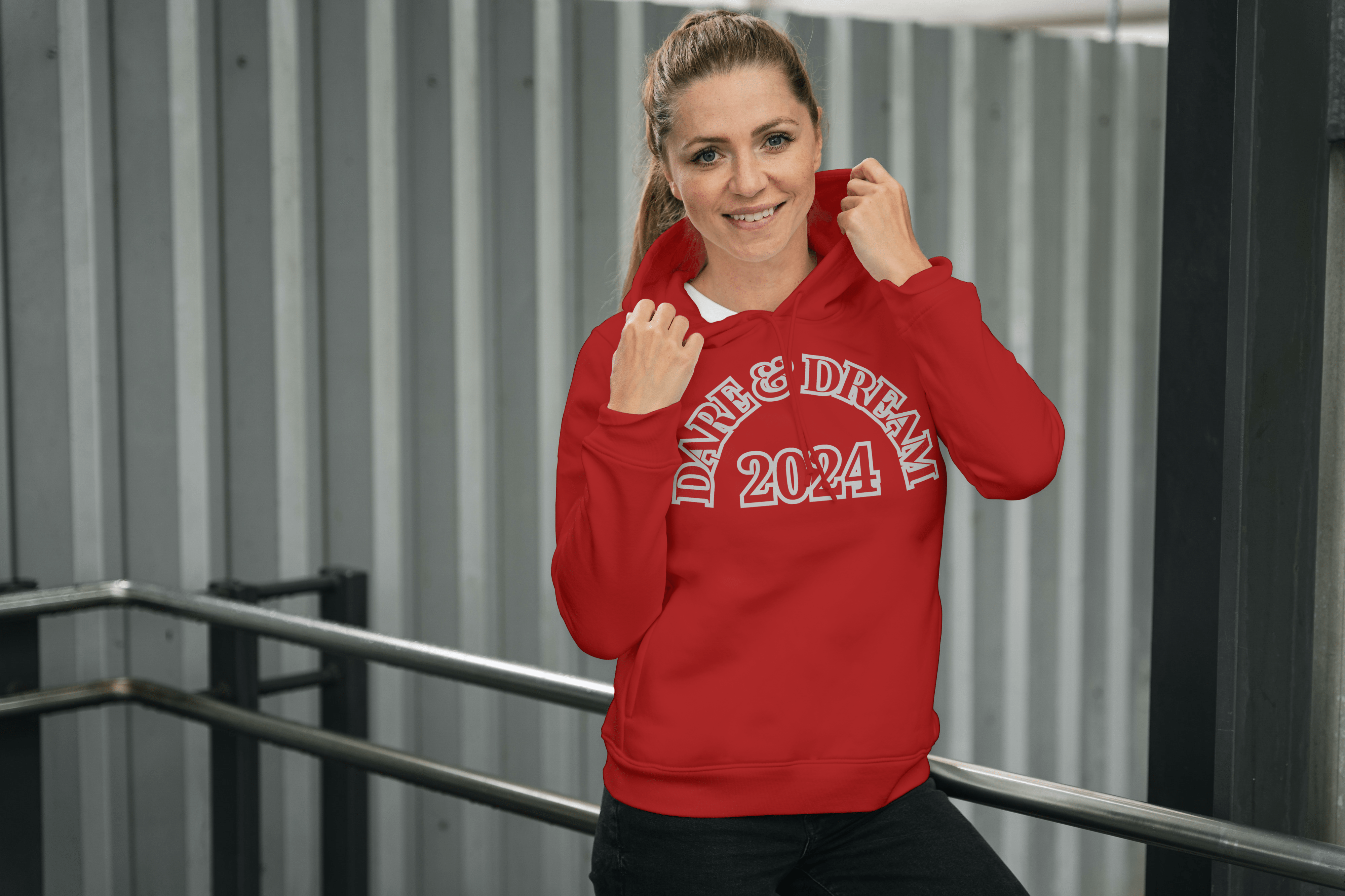 Printify Hoodie Dare & Dream designed Unisex Heavy Blend™ Hooded Sweatshirt