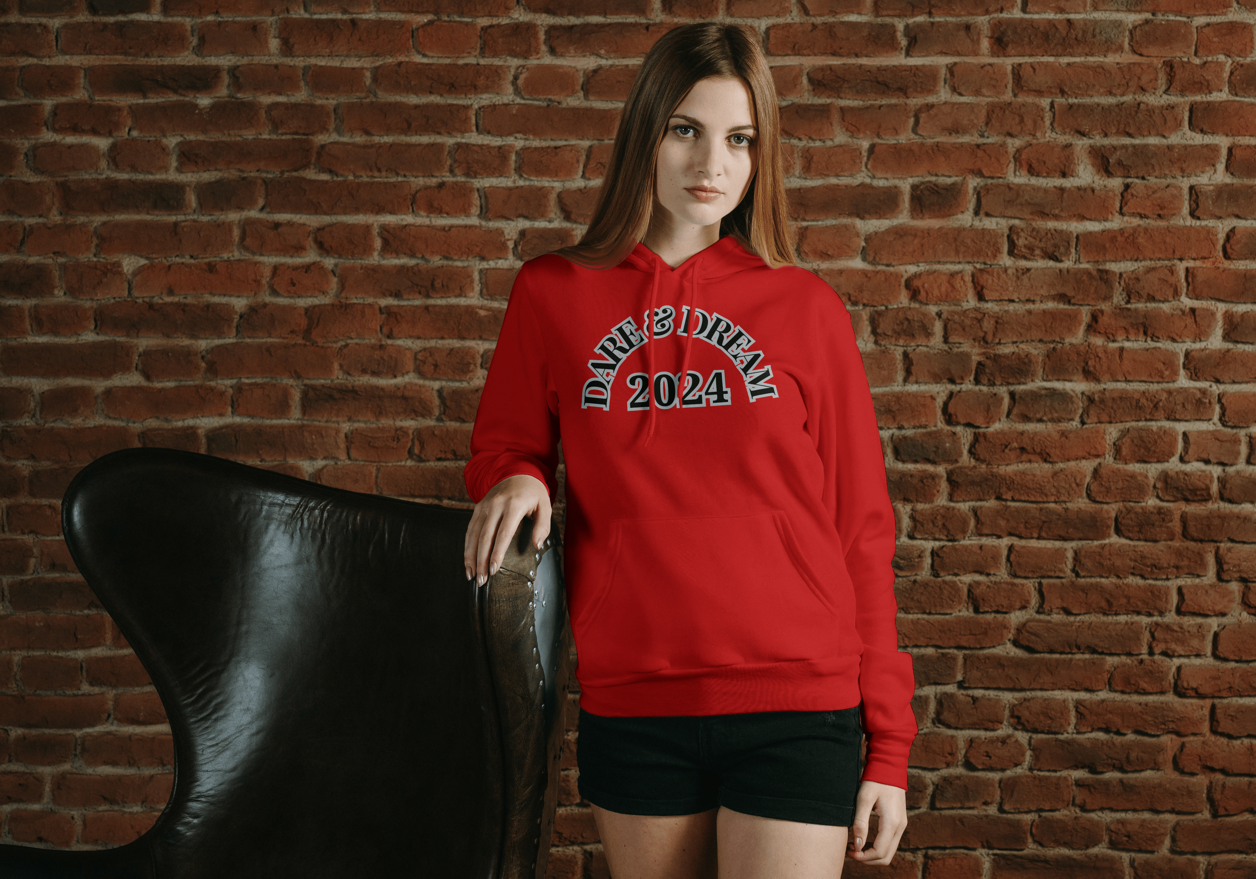 Printify Hoodie Dare & Dream unisex Champion Hoodie