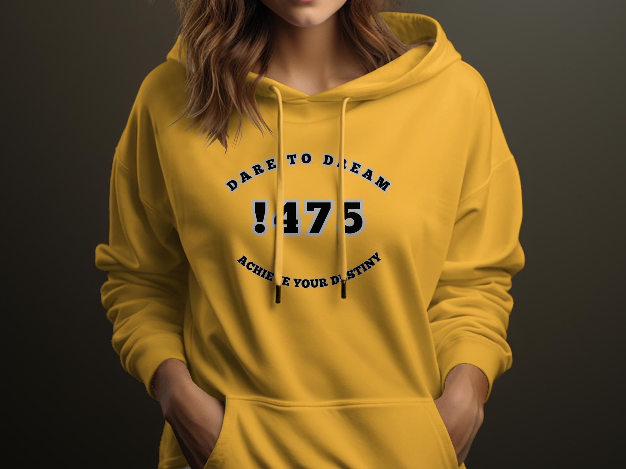 Printify Hoodie Dare to Dream !475 achieve your destiny designed Unisex champion Hoodie