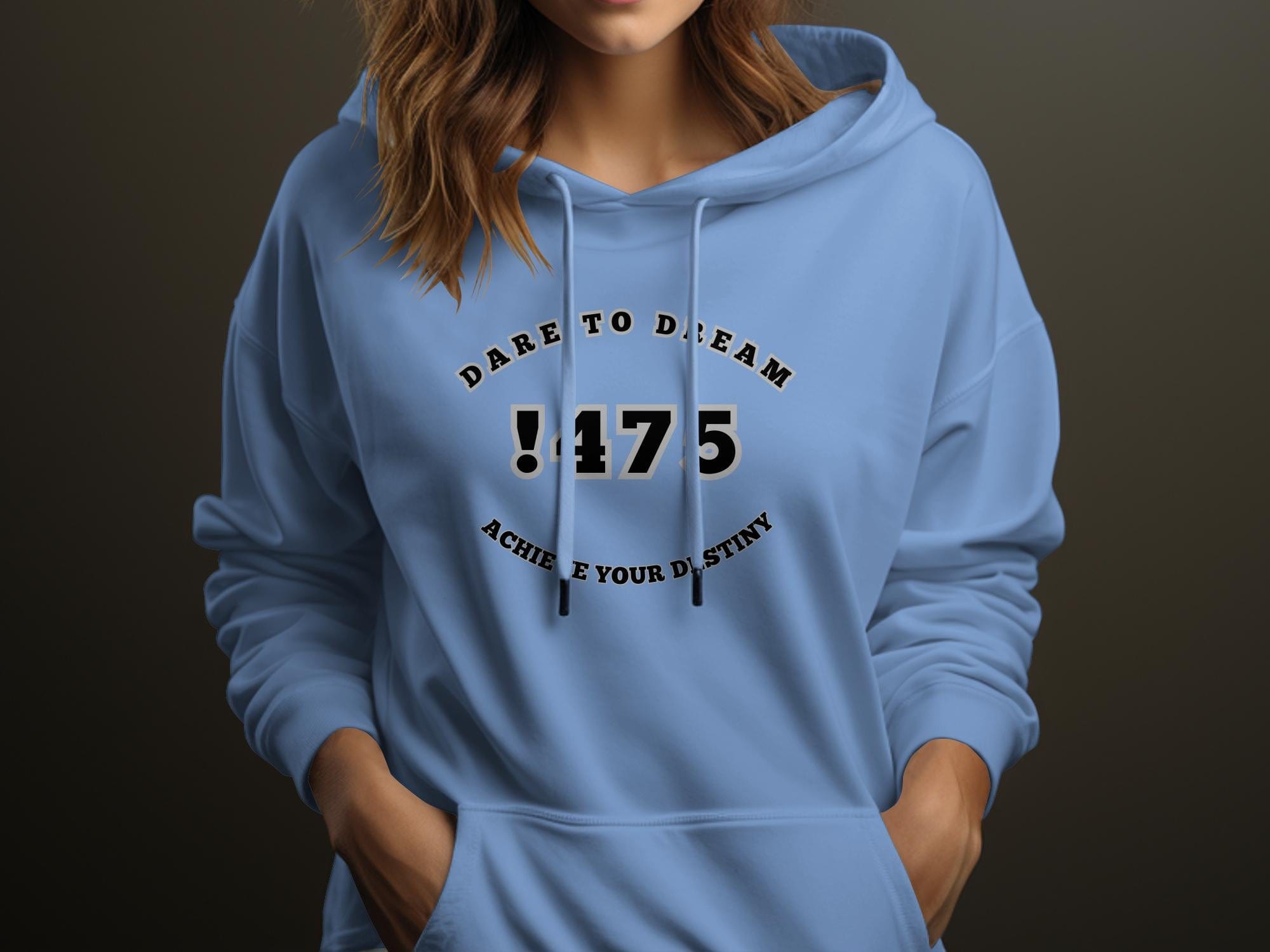 Printify Hoodie Dare to Dream !475 achieve your destiny designed Unisex champion Hoodie