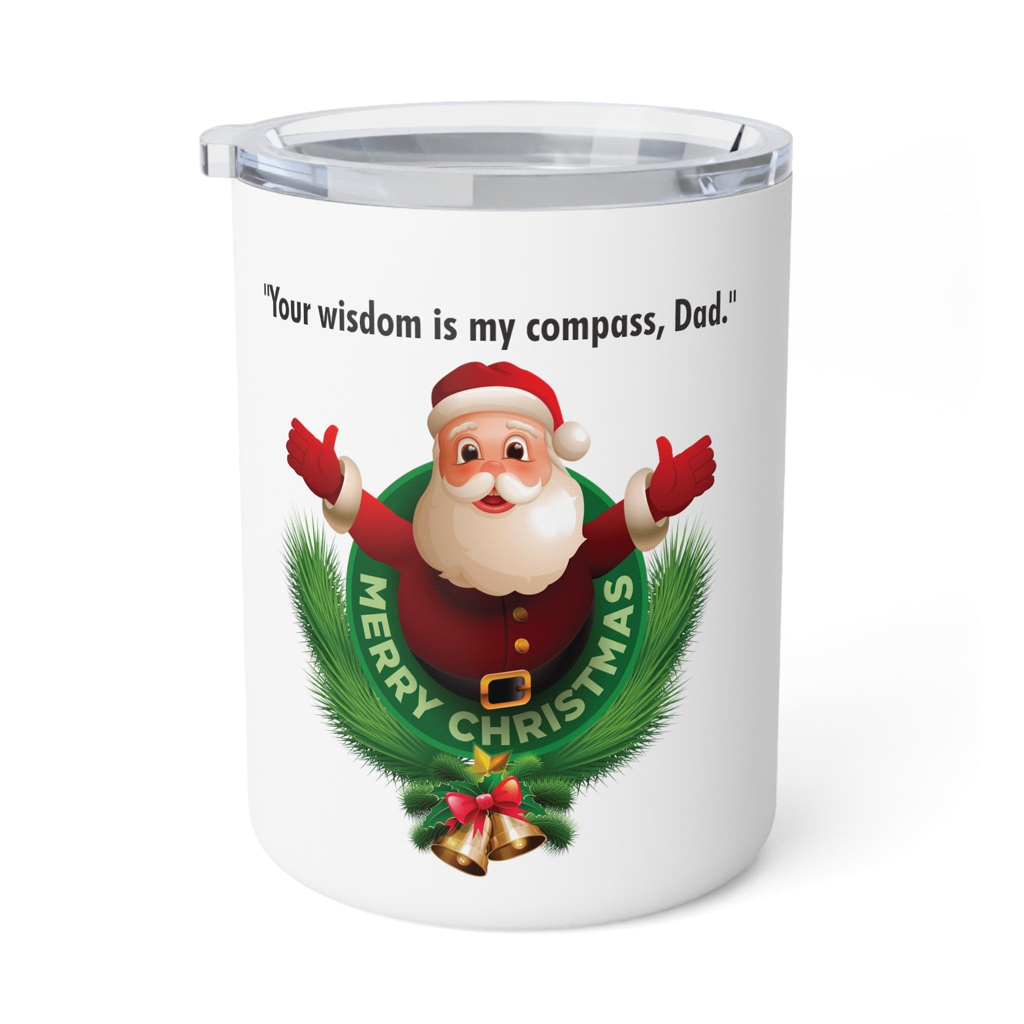 Printify Mug 10oz / White Dad's Guiding Wisdom: Navigating Life with Love Insulated Coffee Mug, 10oz