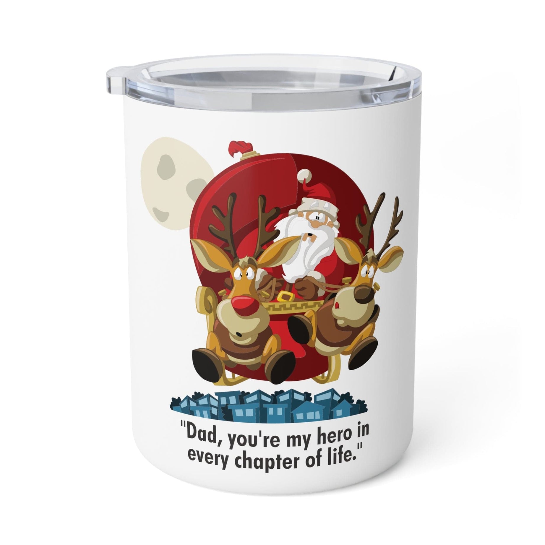 Printify Mug 10oz / White Heroic Dad: Pouring Love in Every Chapter of Life's Story