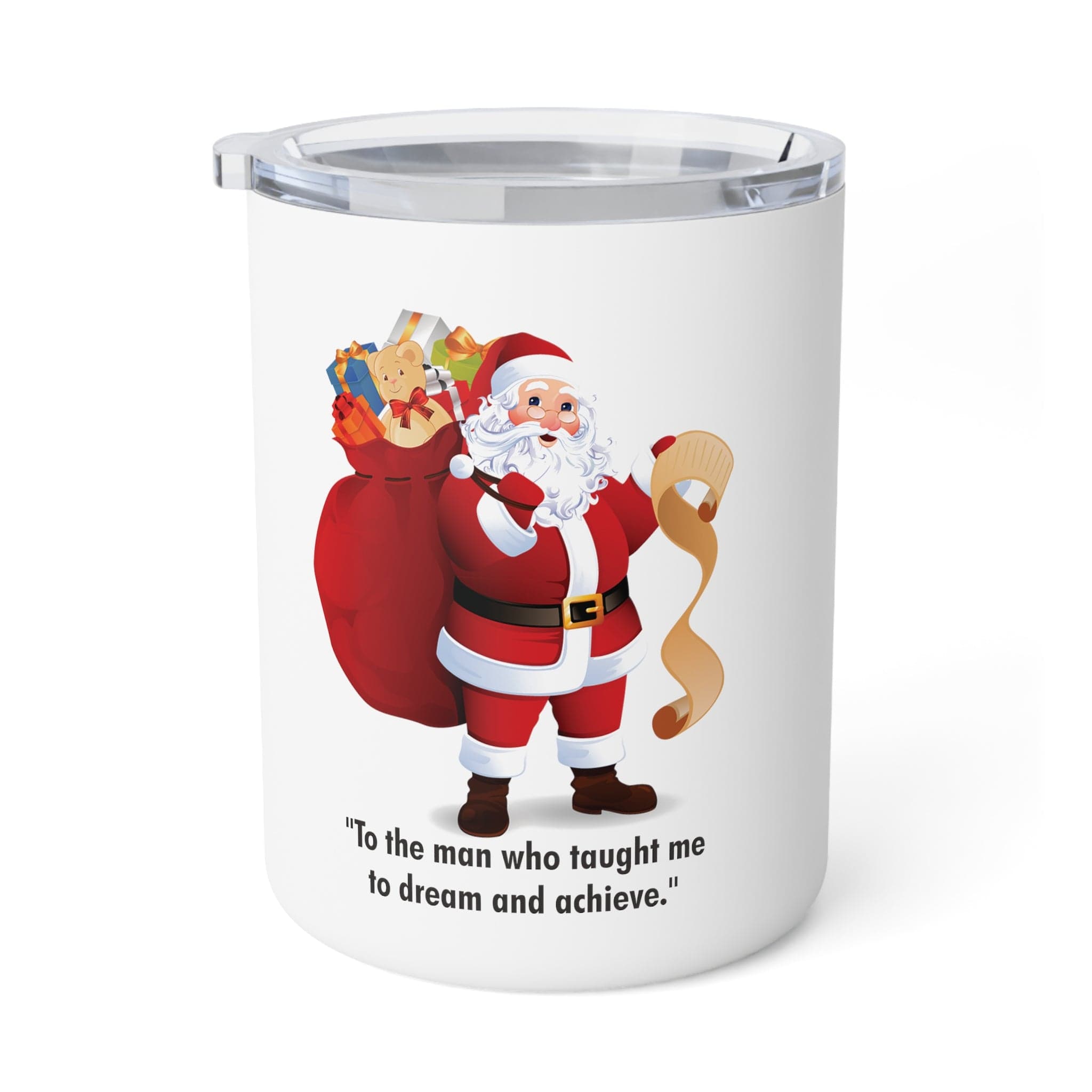 Printify Mug 10oz / White To the man who taught me to dream and achieve Insulated Coffee Mug, 10oz