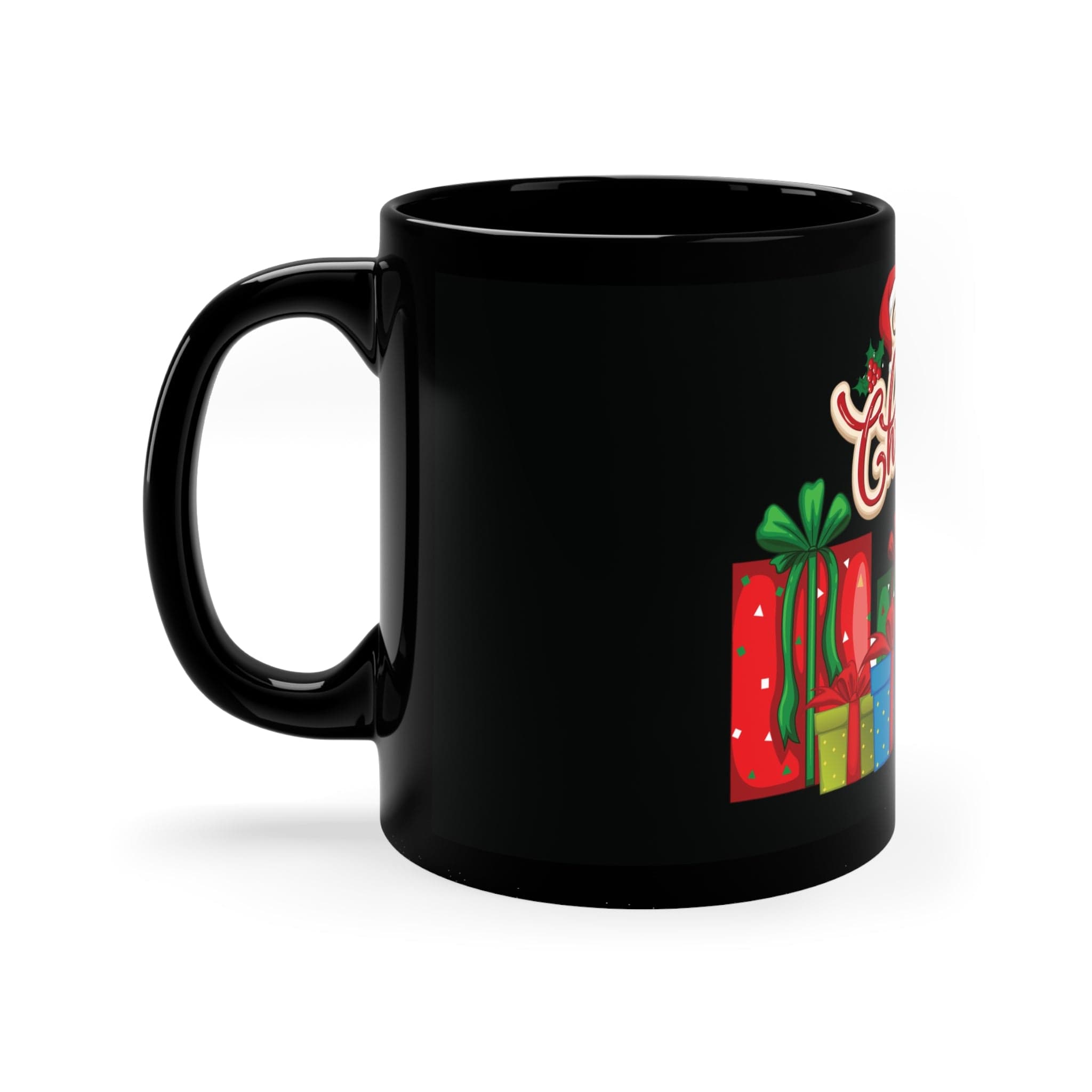 Printify Mug 11oz / Black Beautiful Christmas Black Coffee Mug