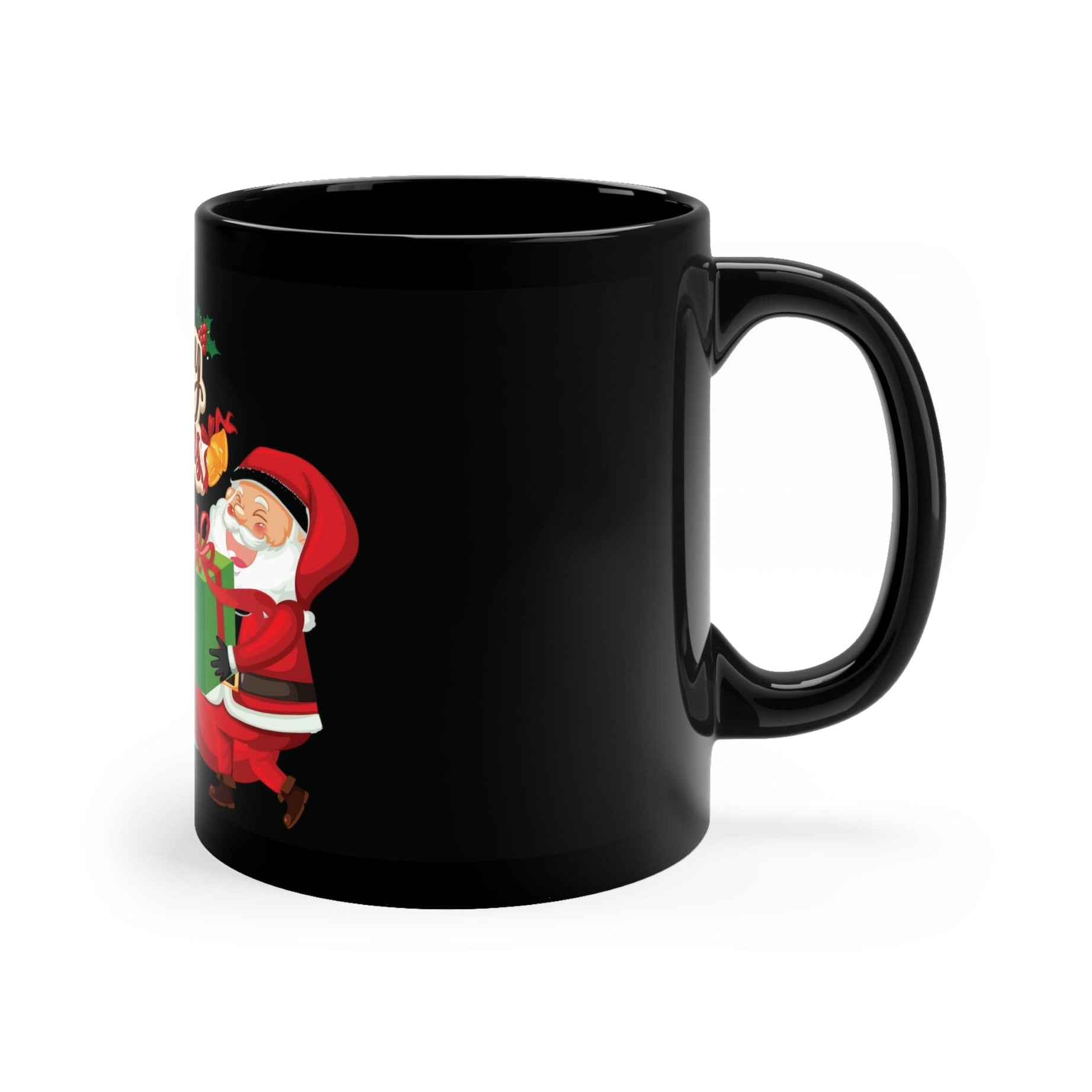 Printify Mug 11oz / Black Beautiful Christmas Black Coffee Mug