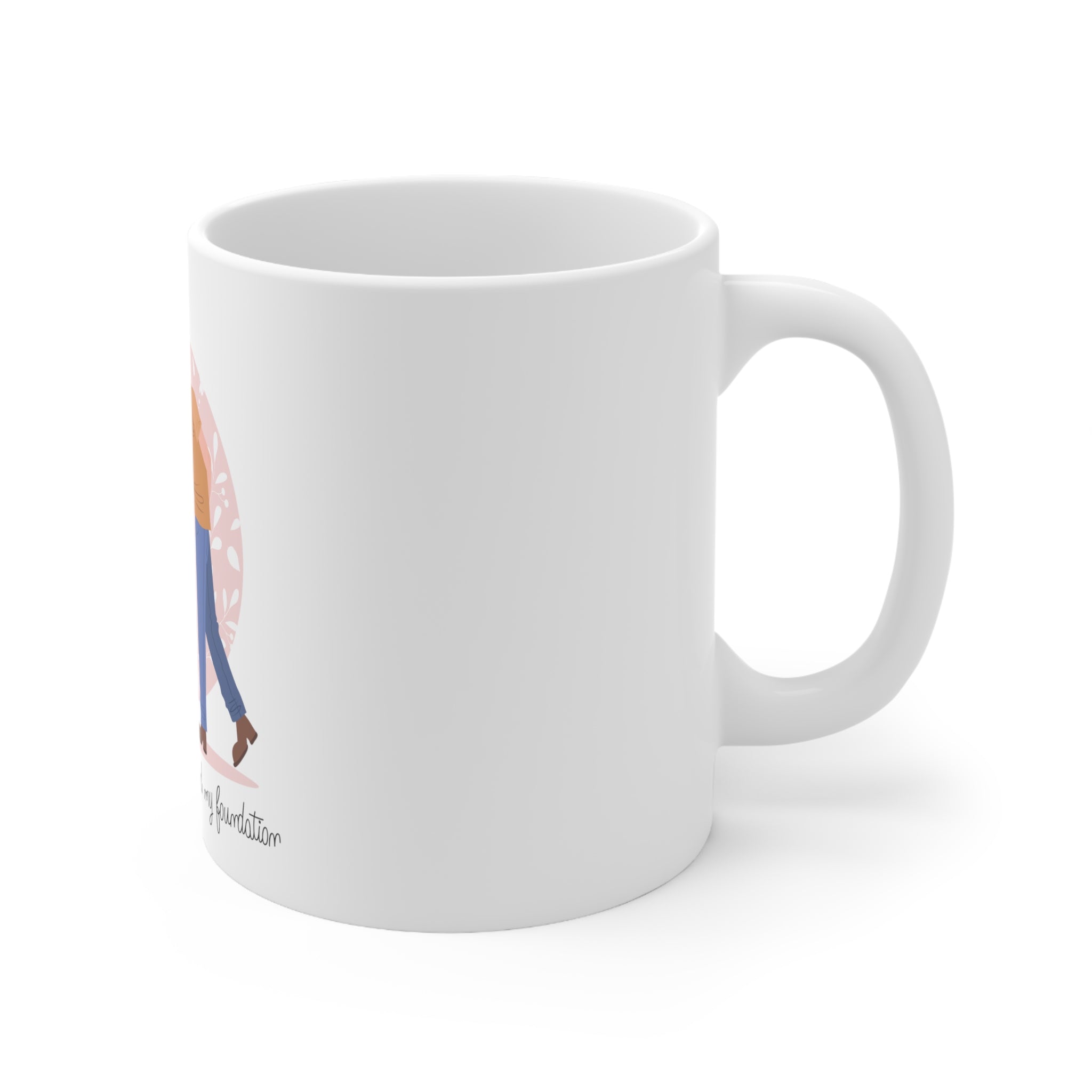 Printify Mug 11oz Dad & Daughter Duo: Cozy Up with Christmas Cheer