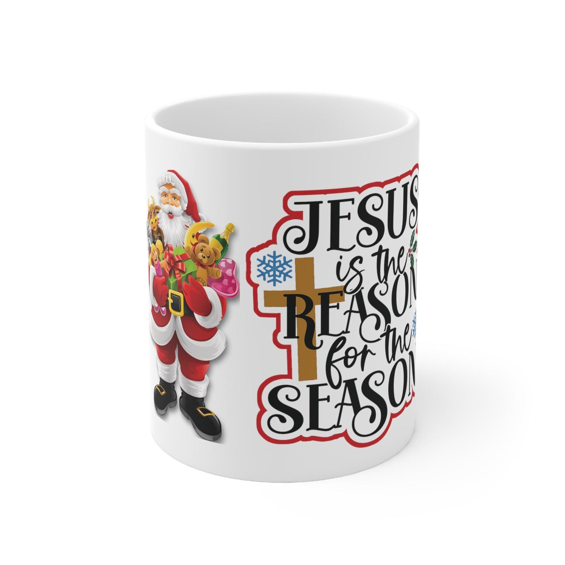 Printify Mug 11oz Festive Elegance: 11oz Christmas Magic in Every Sip - Ceramic Mug Delight