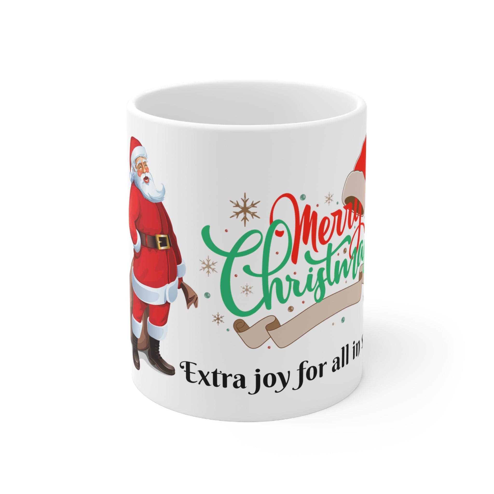Printify Mug 11oz Suffolkshire Festivi-tea: 11oz Ceramic Mugs Spreading Christmas Cheer to All