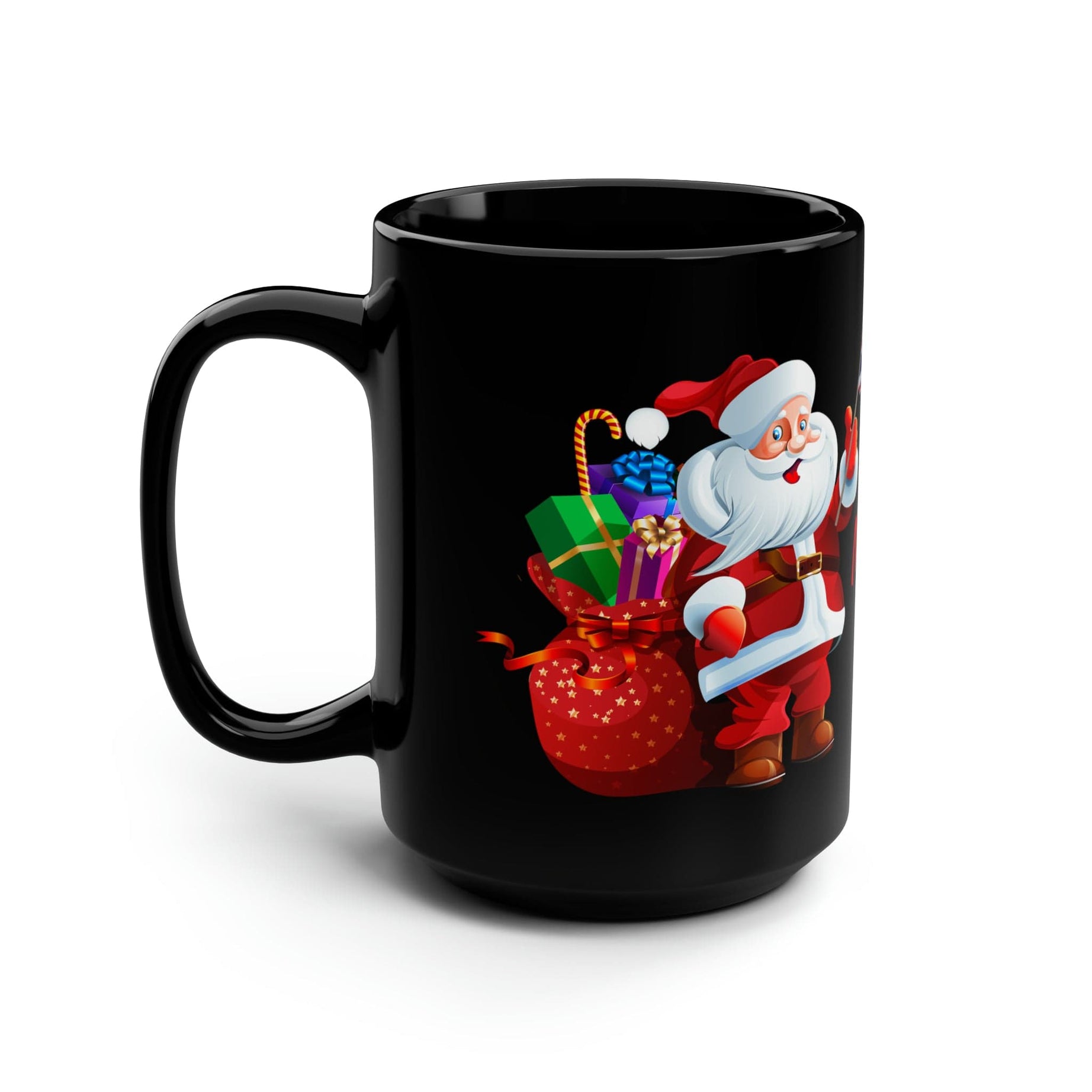 Printify Mug 15oz Christmas wishes to Britannia on Black Mug with outstanding design