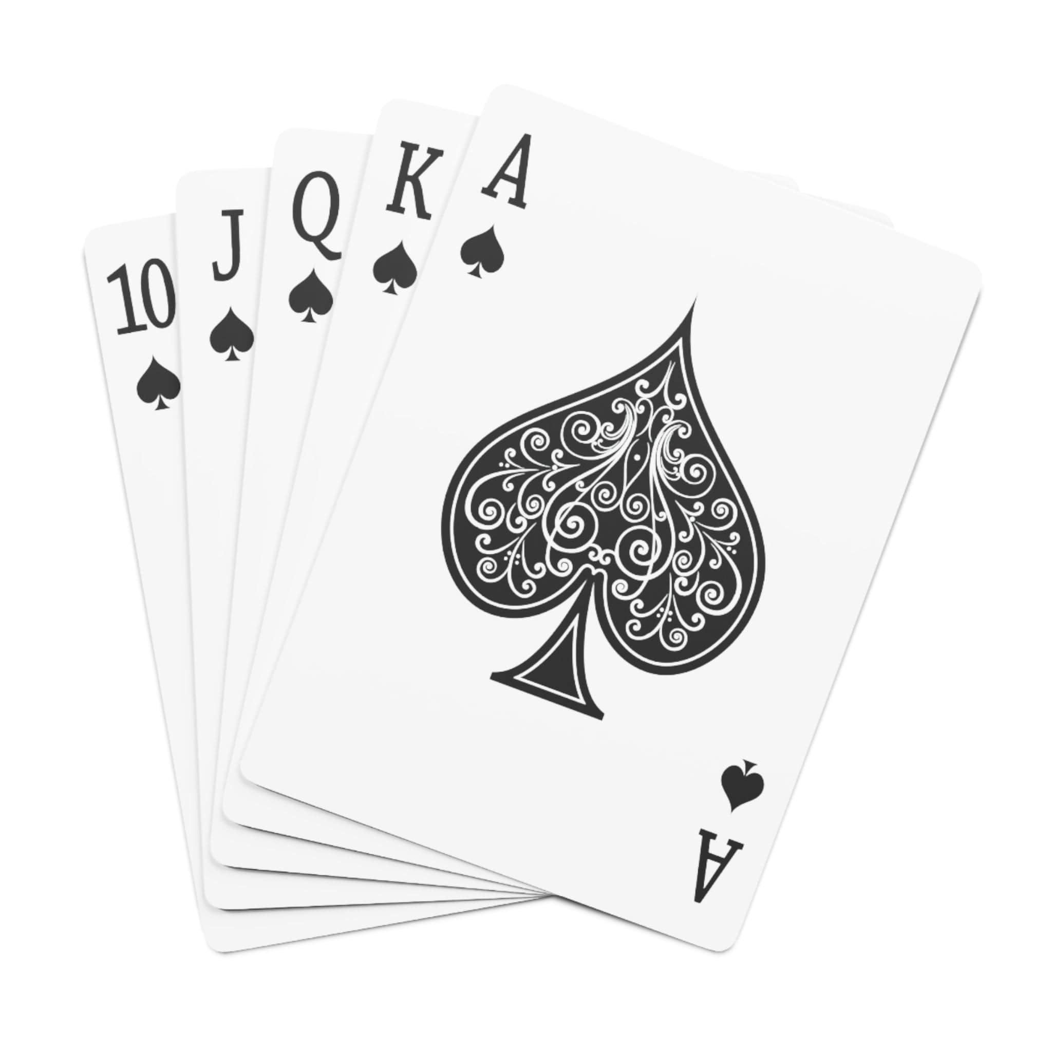 Printify Paper products 2.47" x 3.47" / White / Semi Glossy Christmas designed Custom Poker Cards