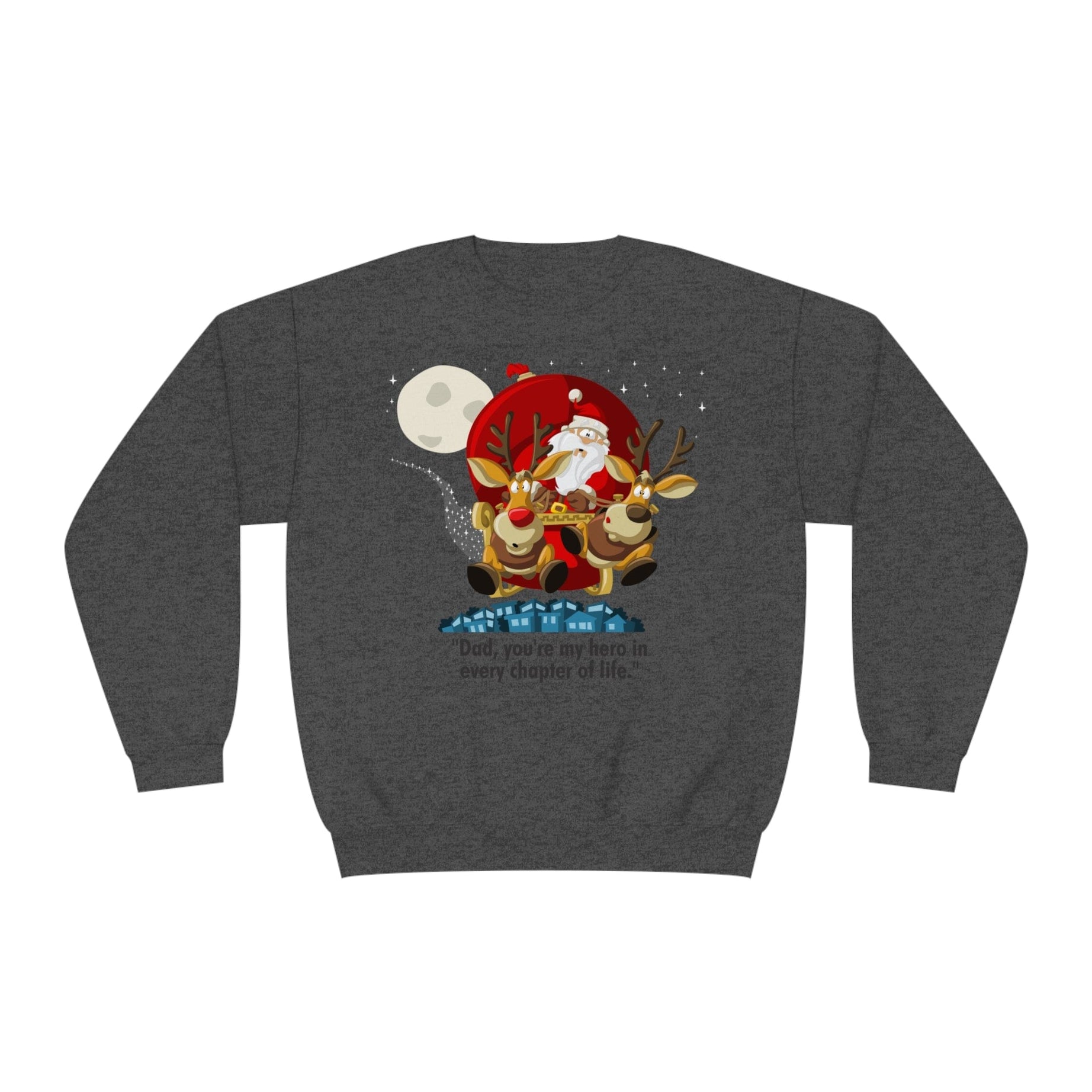 Printify Sweatshirt Black Heather / S Classic Comfort: Unisex NuBlend Crewneck Sweatshirt – Timeless Style,  Christmas Design