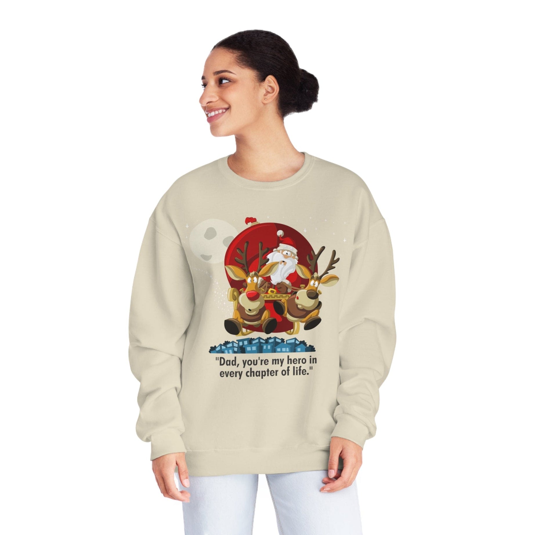 Printify Sweatshirt Classic Comfort: Unisex NuBlend Crewneck Sweatshirt – Timeless Style,  Christmas Design