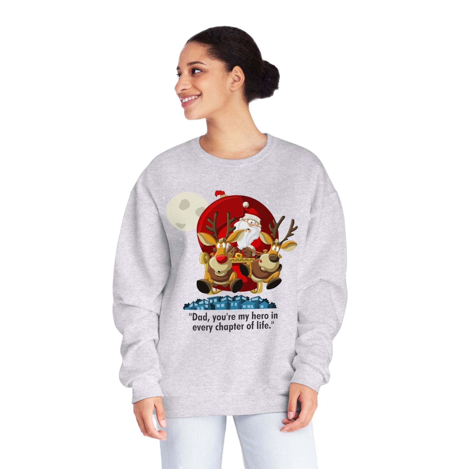 Printify Sweatshirt Classic Comfort: Unisex NuBlend Crewneck Sweatshirt – Timeless Style,  Christmas Design