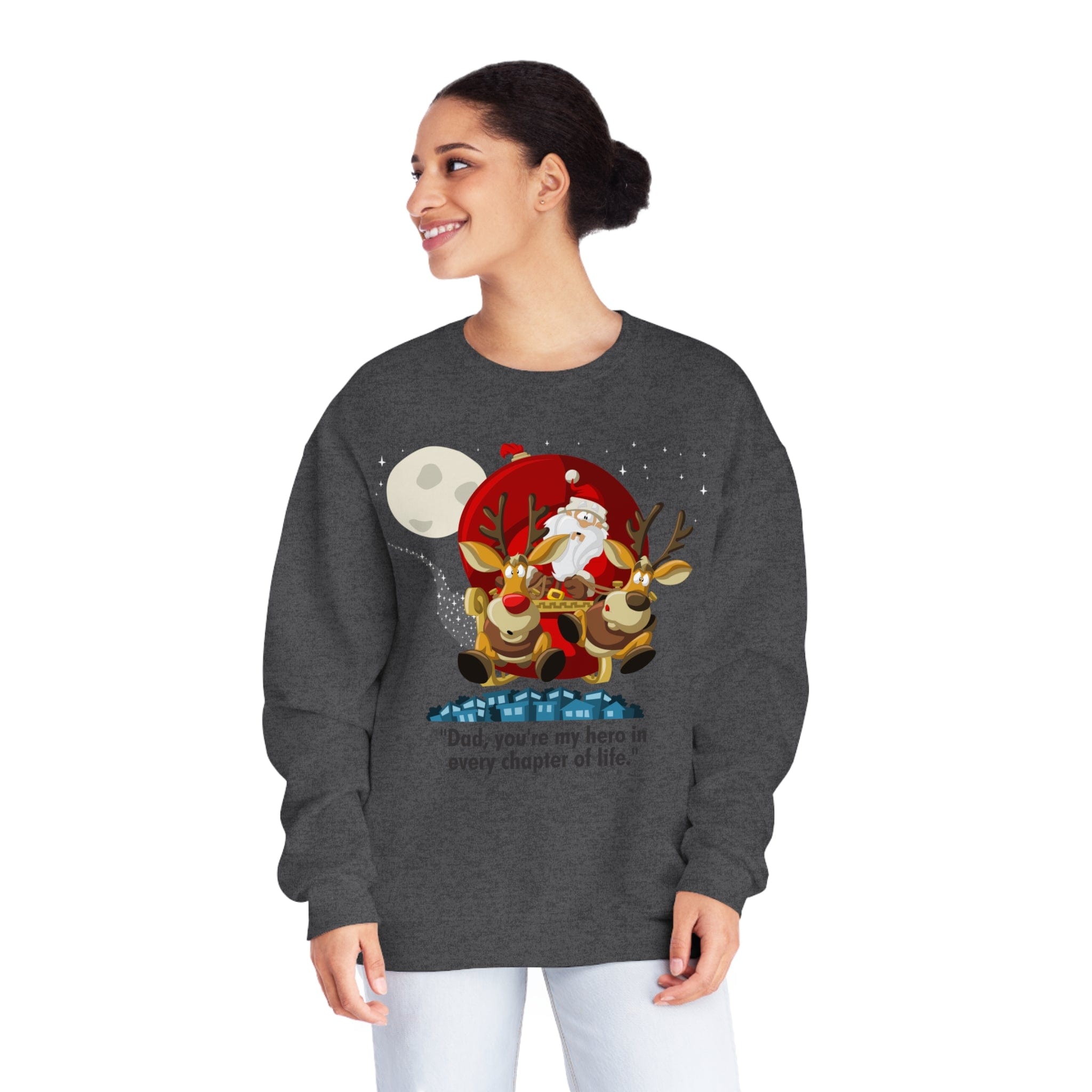 Printify Sweatshirt Classic Comfort: Unisex NuBlend Crewneck Sweatshirt – Timeless Style,  Christmas Design