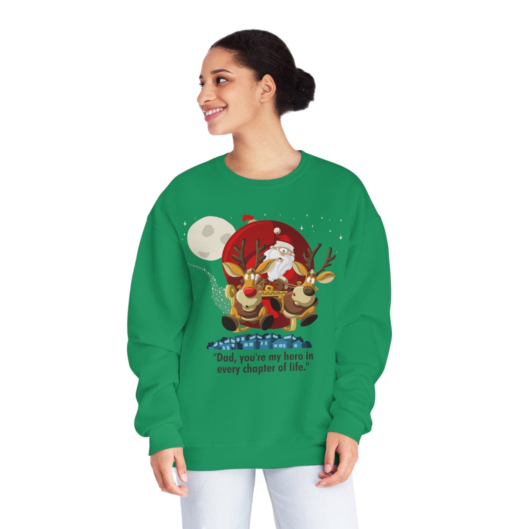 Printify Sweatshirt Classic Comfort: Unisex NuBlend Crewneck Sweatshirt – Timeless Style,  Christmas Design
