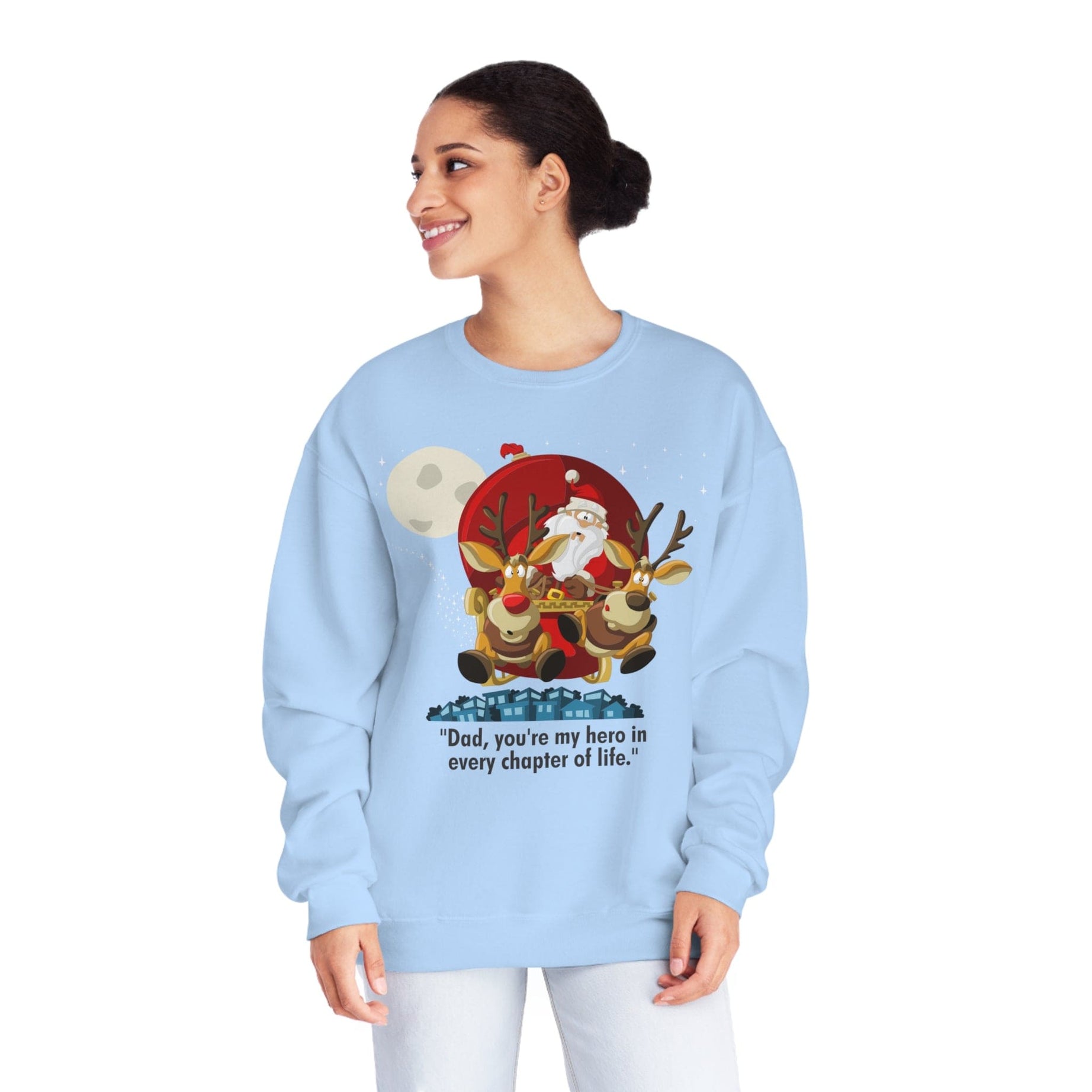 Printify Sweatshirt Classic Comfort: Unisex NuBlend Crewneck Sweatshirt – Timeless Style,  Christmas Design