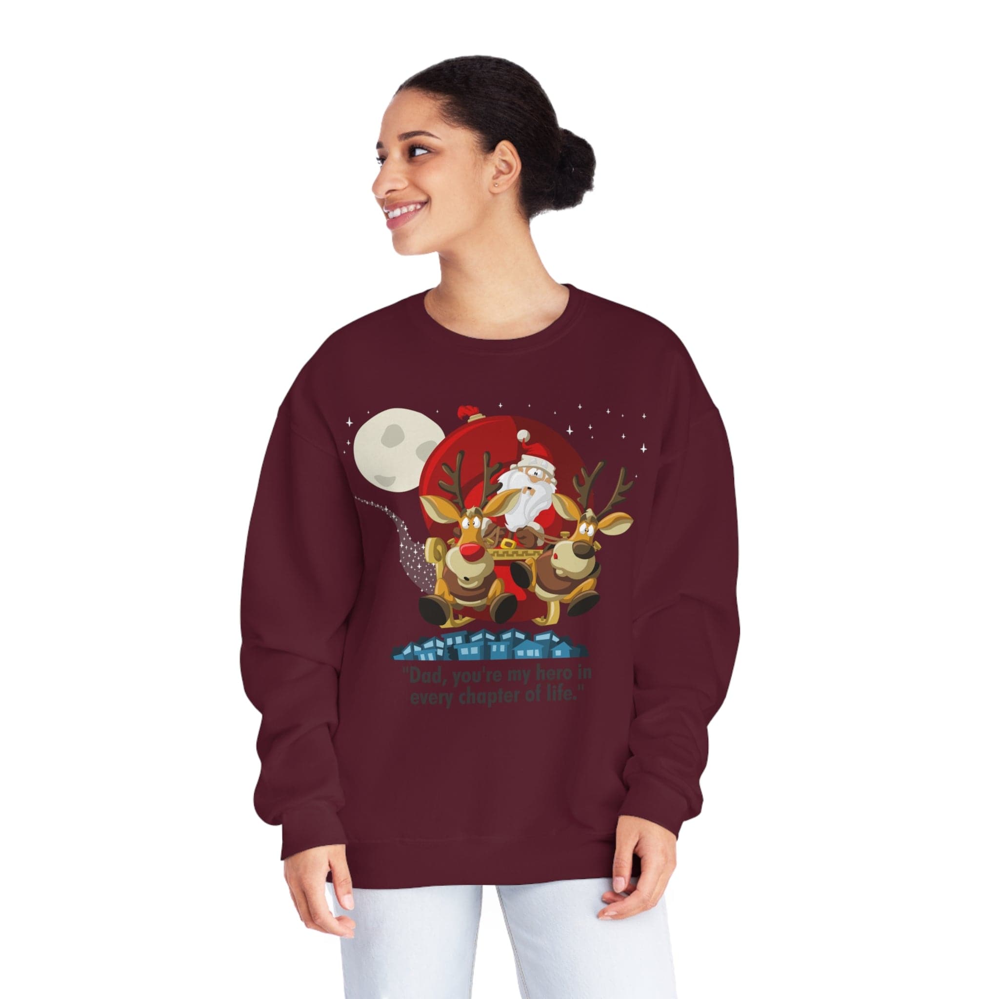 Printify Sweatshirt Classic Comfort: Unisex NuBlend Crewneck Sweatshirt – Timeless Style,  Christmas Design