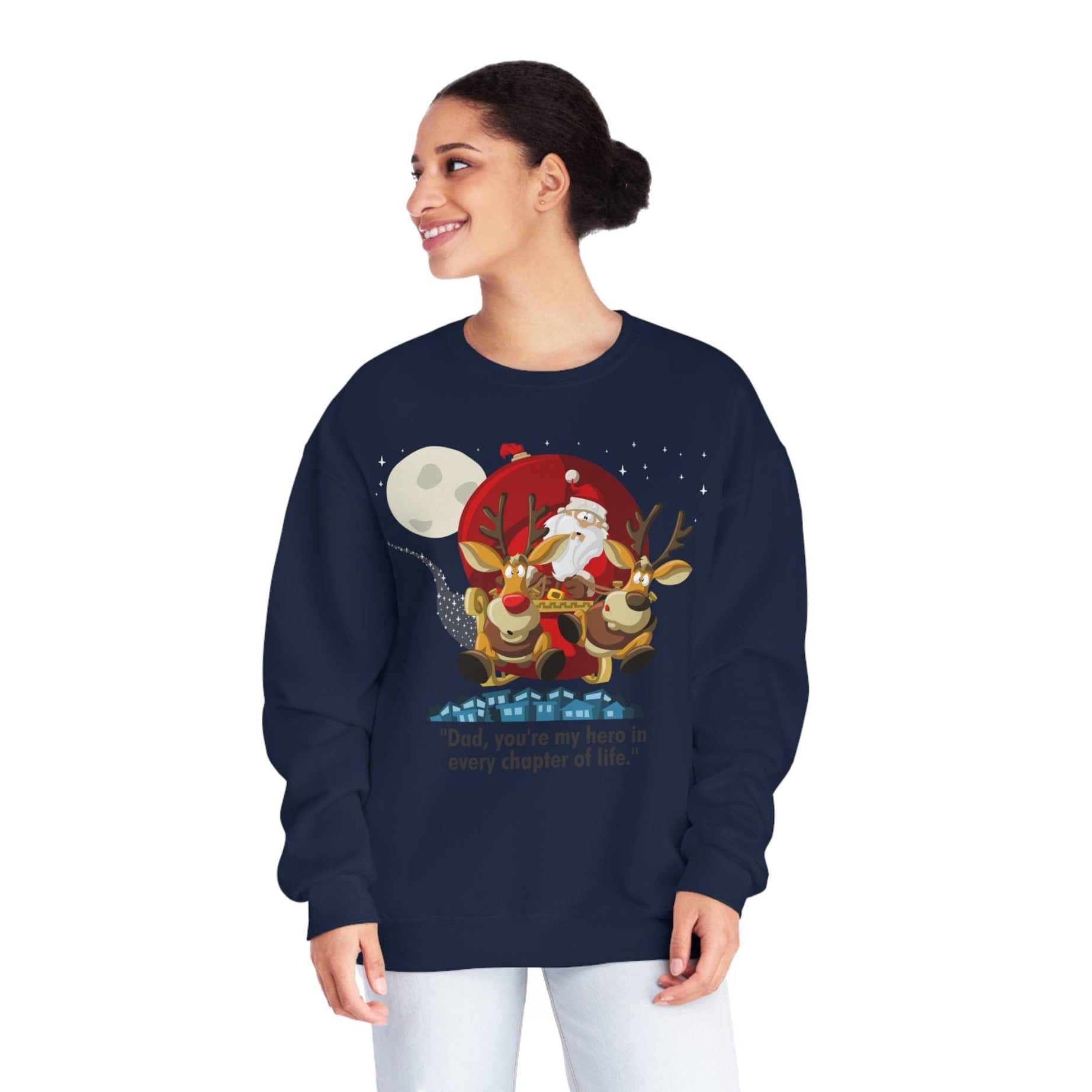 Printify Sweatshirt Classic Comfort: Unisex NuBlend Crewneck Sweatshirt – Timeless Style,  Christmas Design