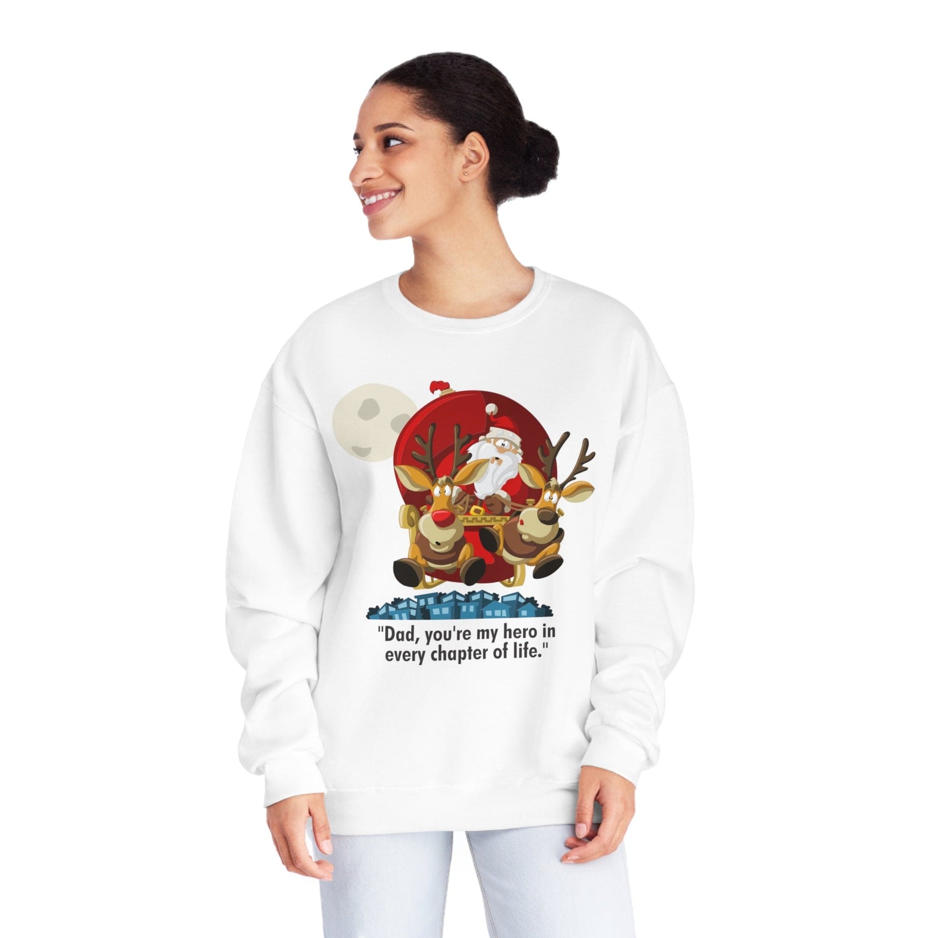 Printify Sweatshirt Classic Comfort: Unisex NuBlend Crewneck Sweatshirt – Timeless Style,  Christmas Design