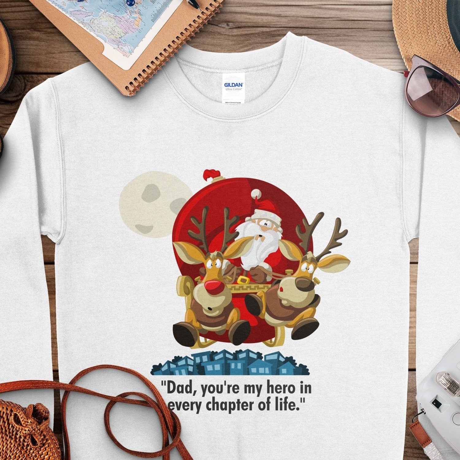 Printify Sweatshirt Classic Comfort: Unisex NuBlend Crewneck Sweatshirt – Timeless Style,  Christmas Design