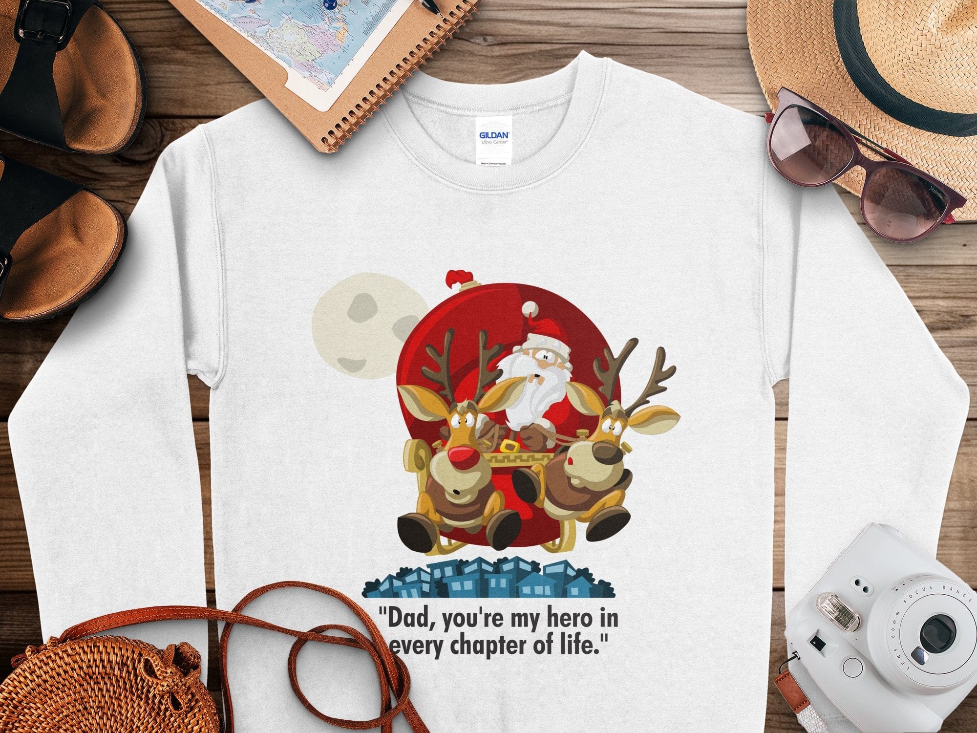 Printify Sweatshirt Classic Comfort: Unisex NuBlend Crewneck Sweatshirt – Timeless Style,  Christmas Design