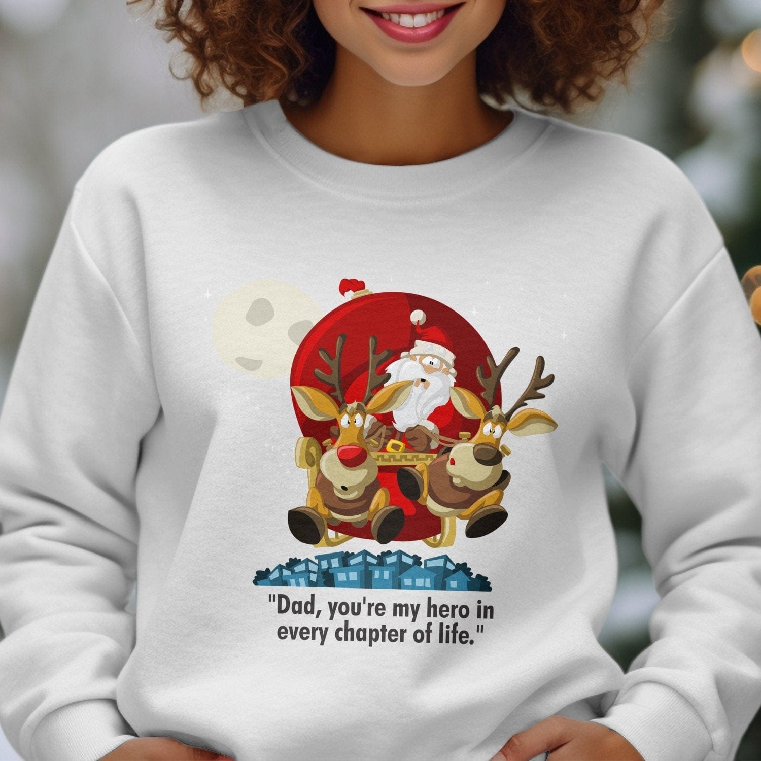 Printify Sweatshirt Classic Comfort: Unisex NuBlend Crewneck Sweatshirt – Timeless Style,  Christmas Design